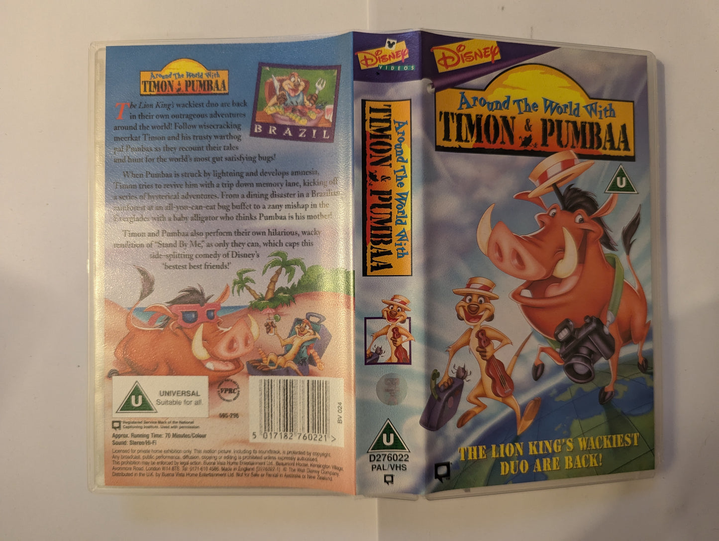 Around The World With Timon & Pumba (1996) VHS Video