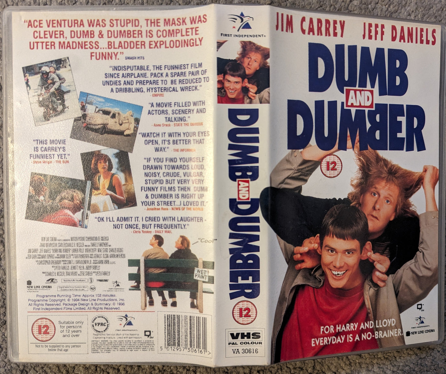 Dumb and Dumber (1994) VHS Video