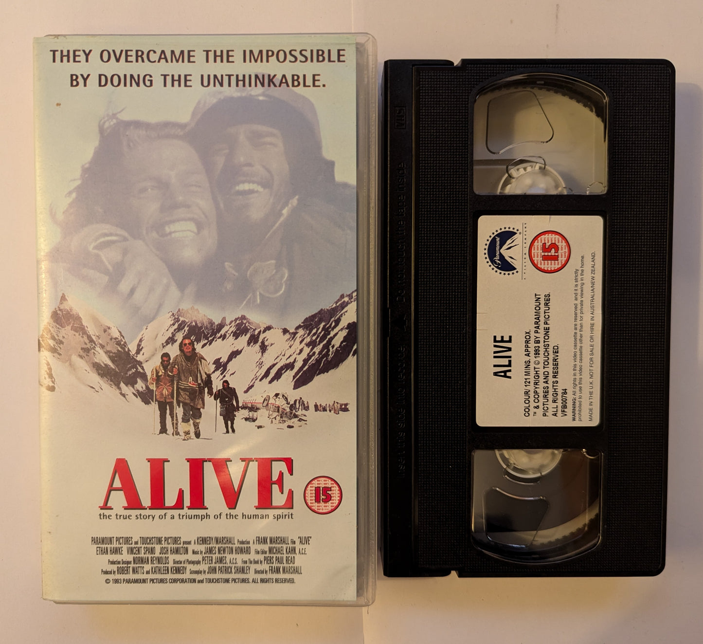 Alive (1993) VHS Video