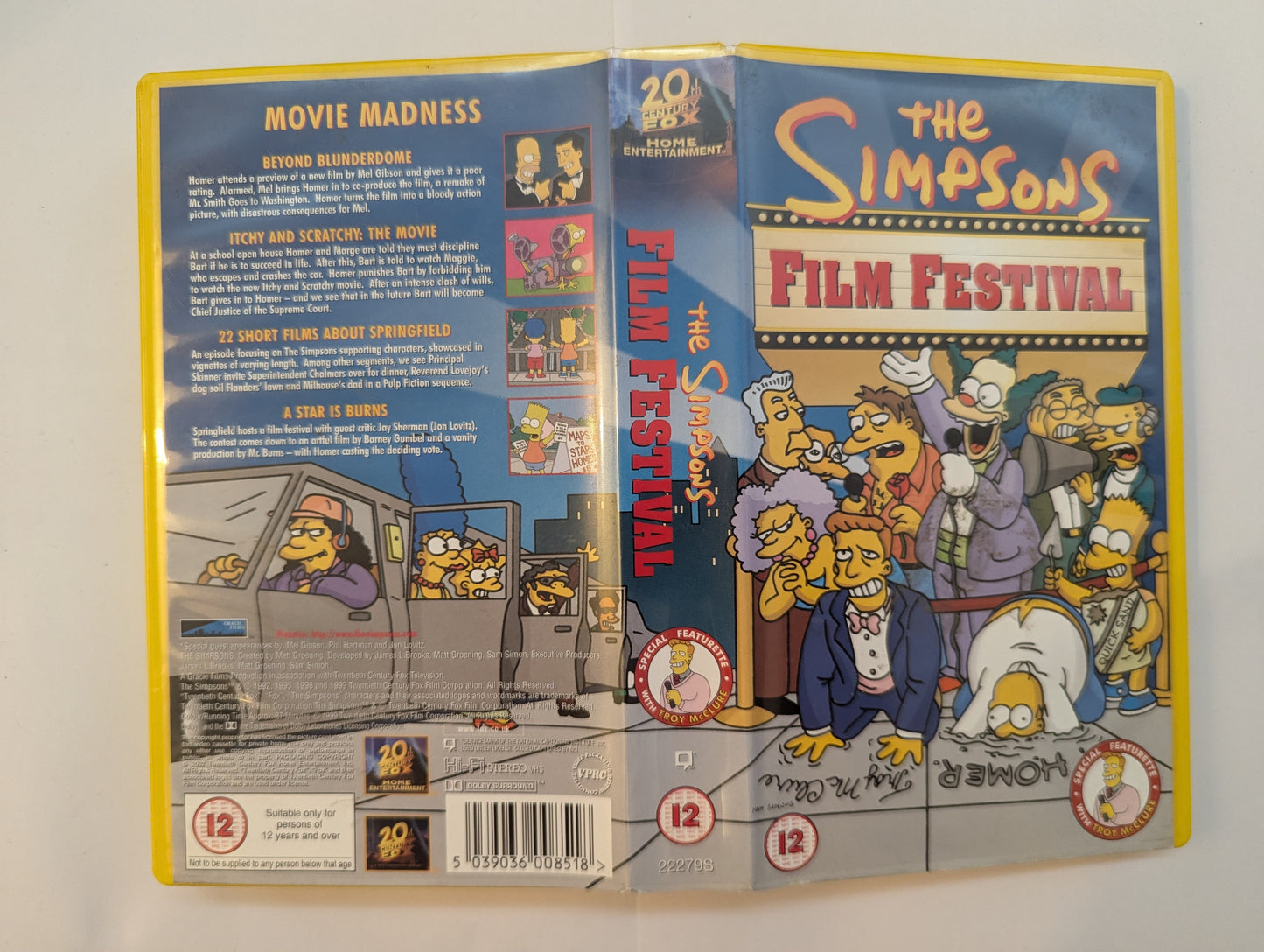 The Simpsons Film Festival (2002) VHS Video