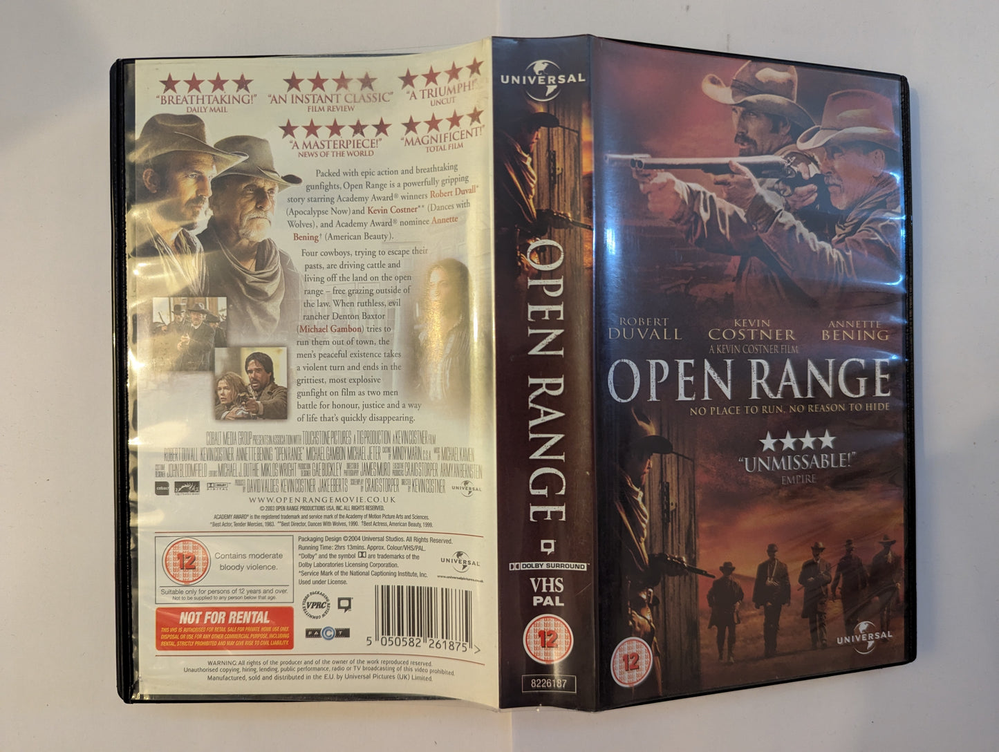 Open Range (2003) VHS Video