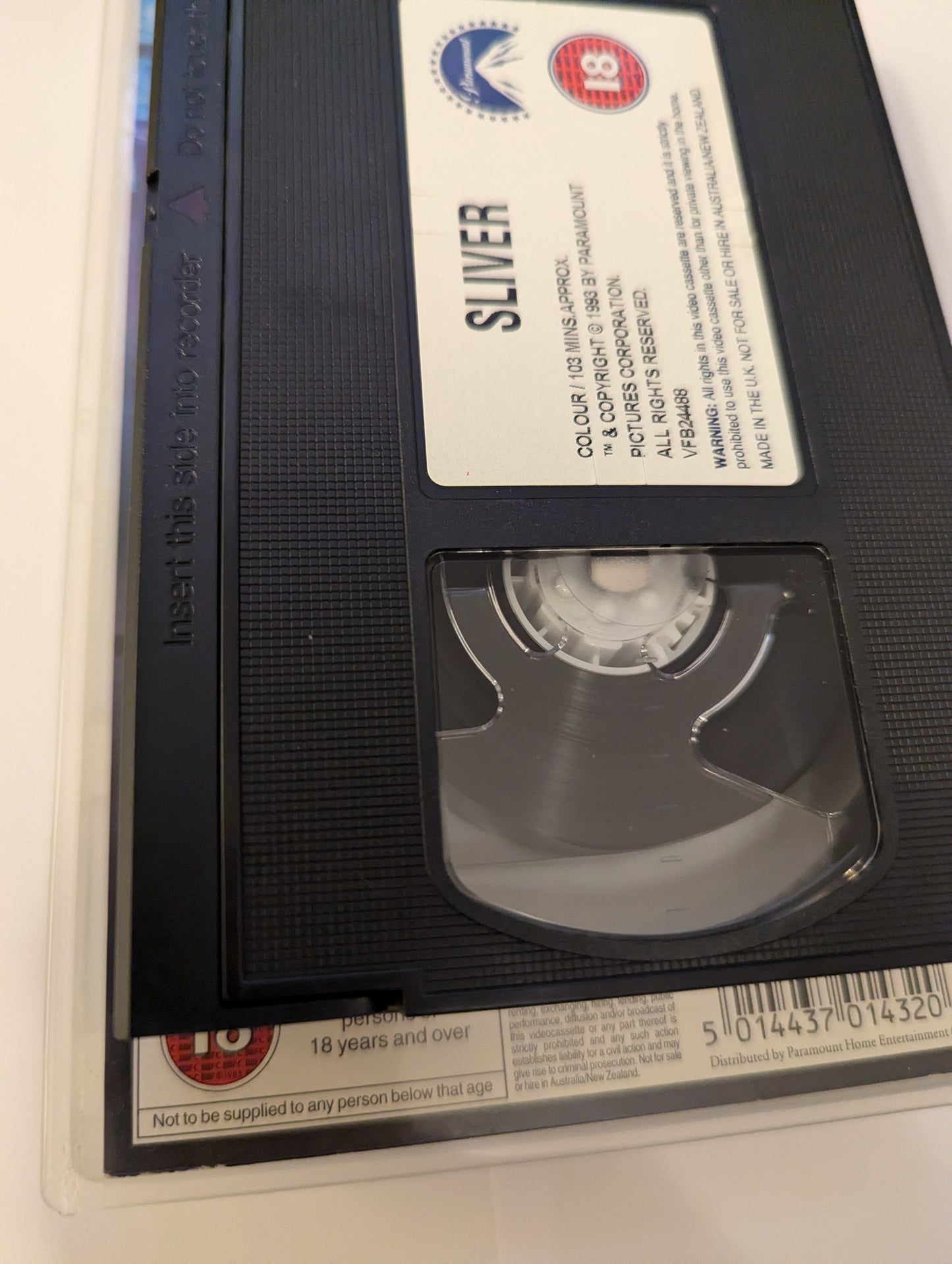 Sliver (1993) VHS Video alt