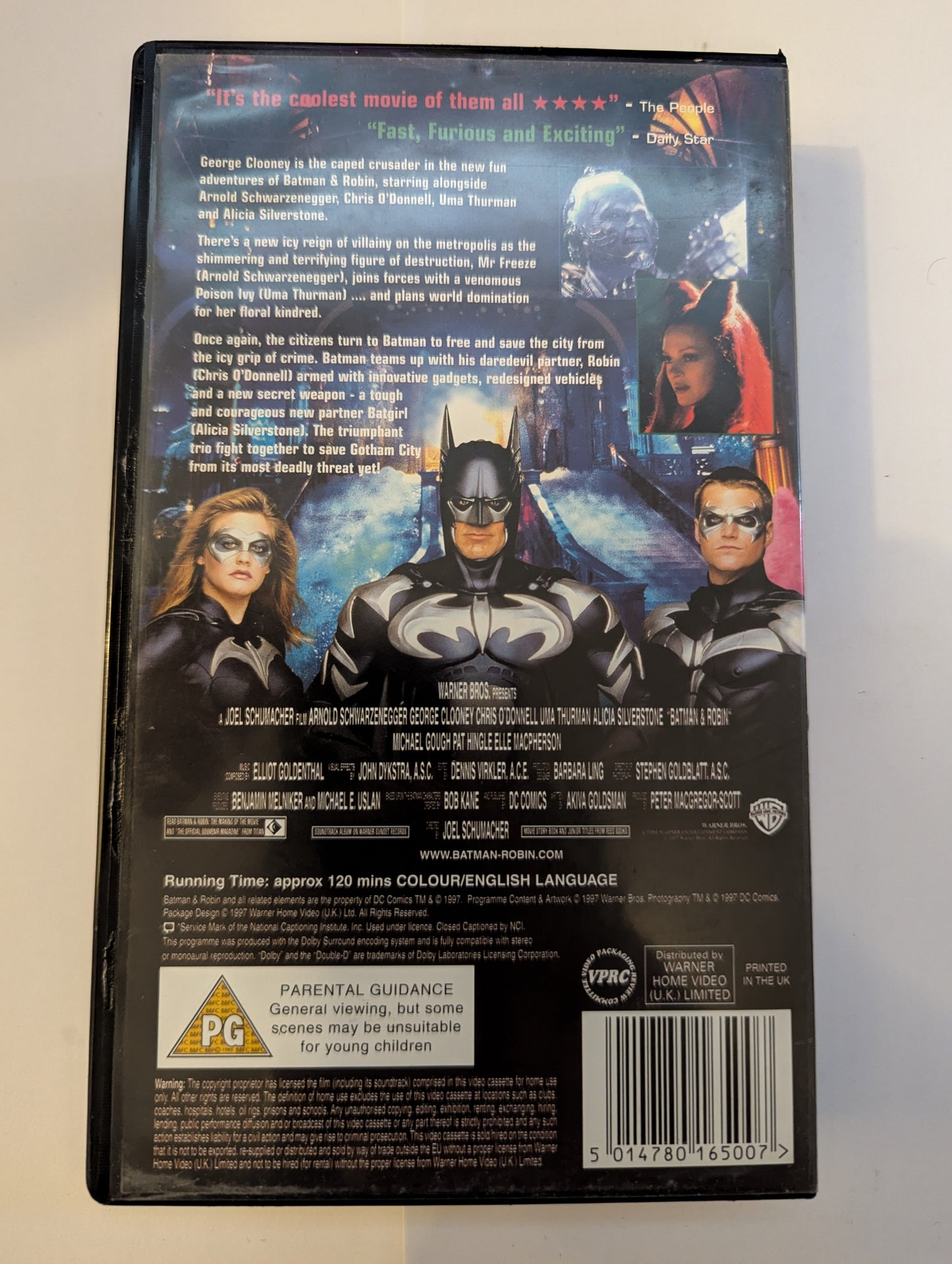 Batman & Robin (1997) VHS Video