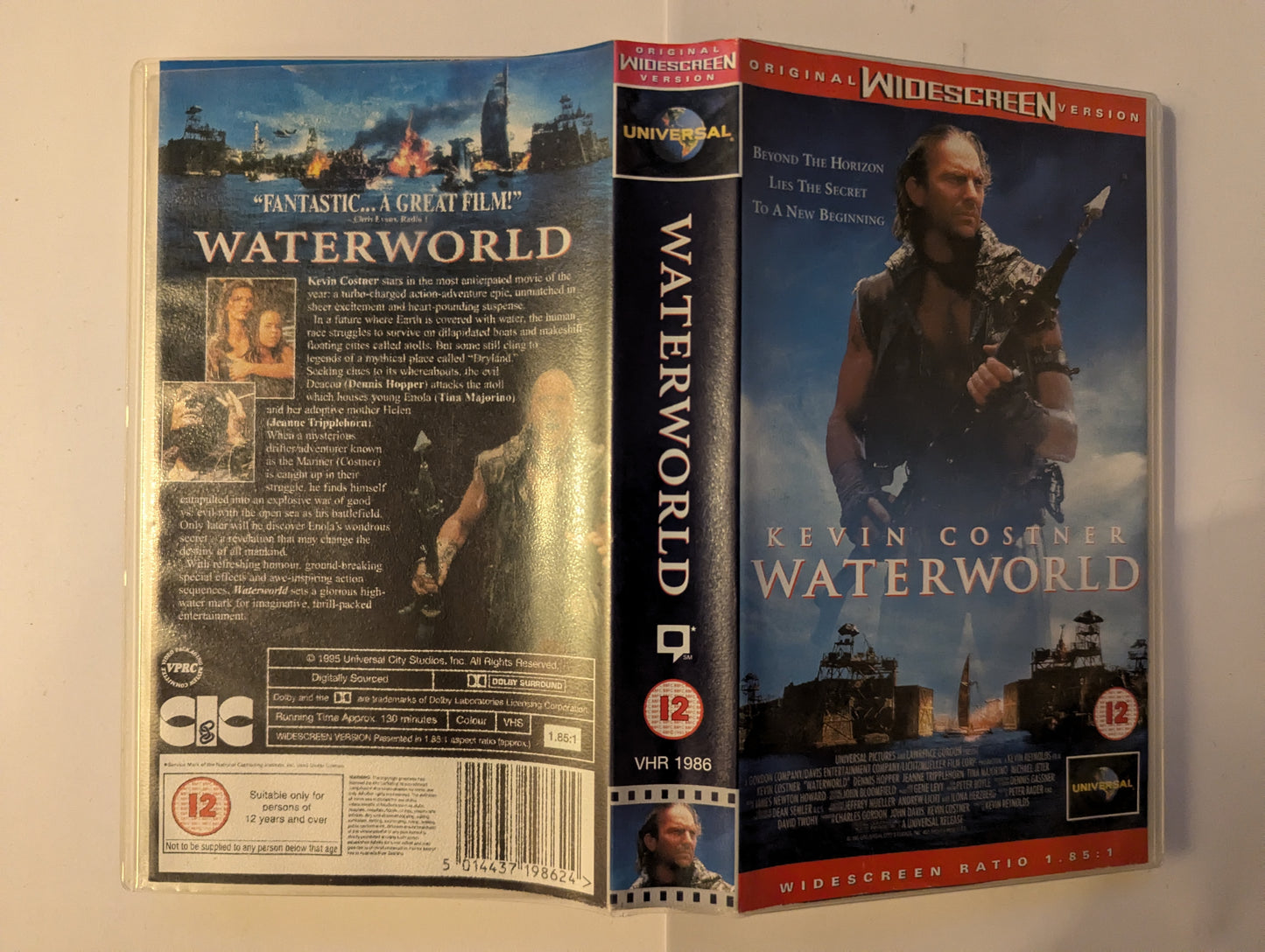 Waterworld (1995) VHS Video Wide-screen