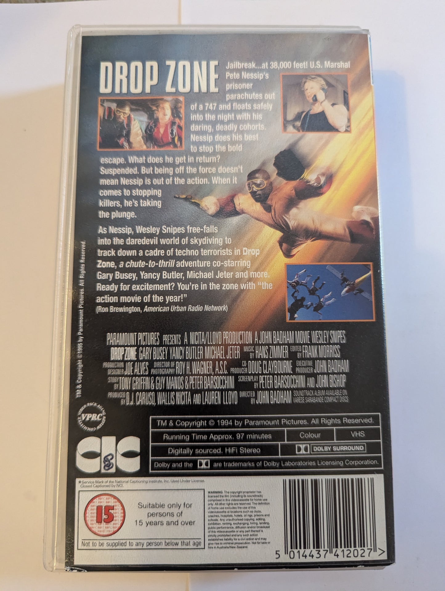 Drop Zone (1994) VHS Video