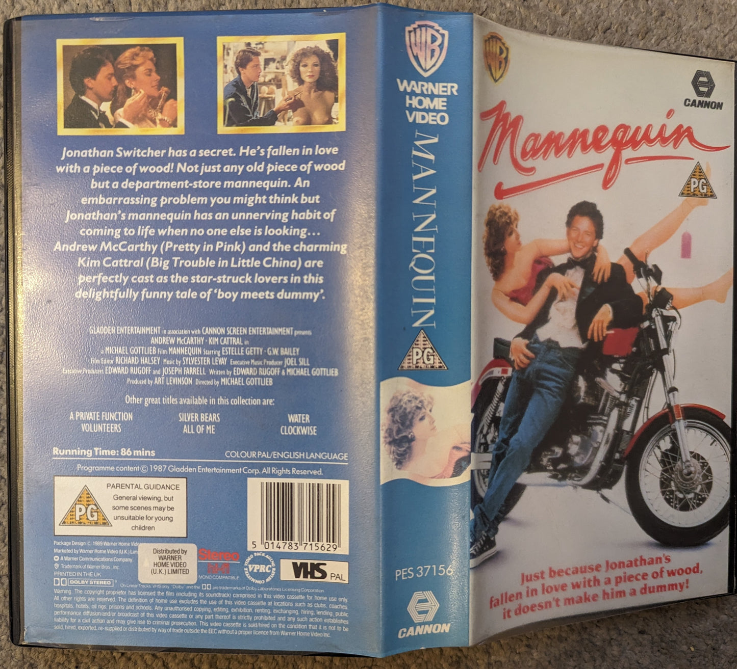 Mannequin (1987) VHS Video