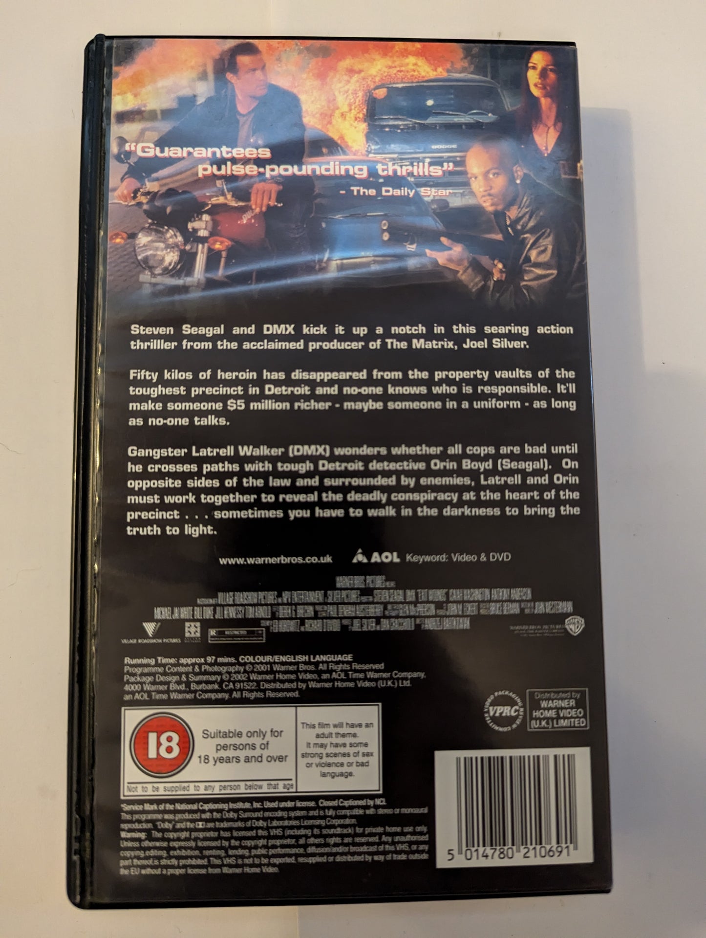 Exit Wounds (2001) VHS Video