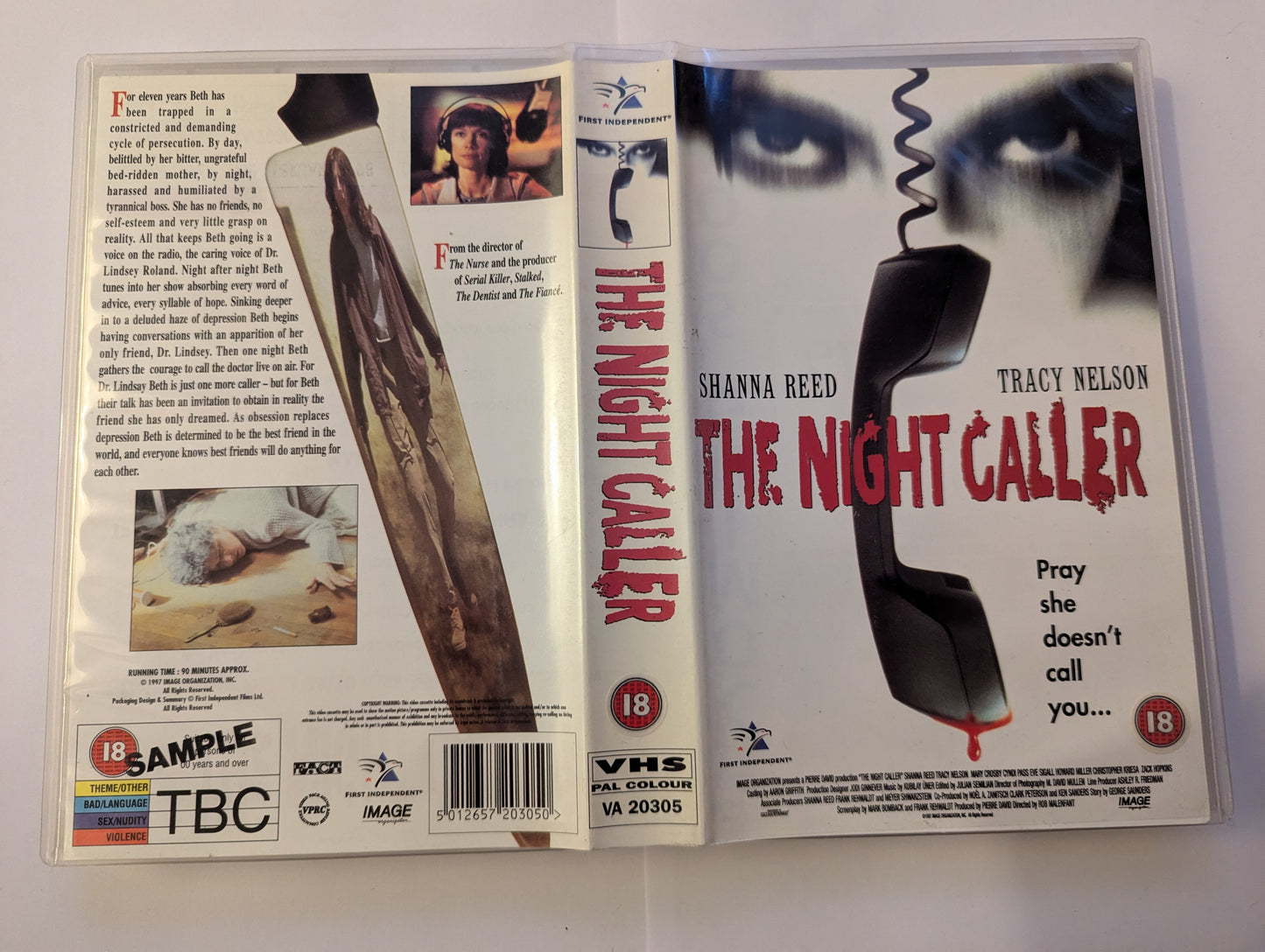 The Night Caller (1998) VHS Video Ex Rental