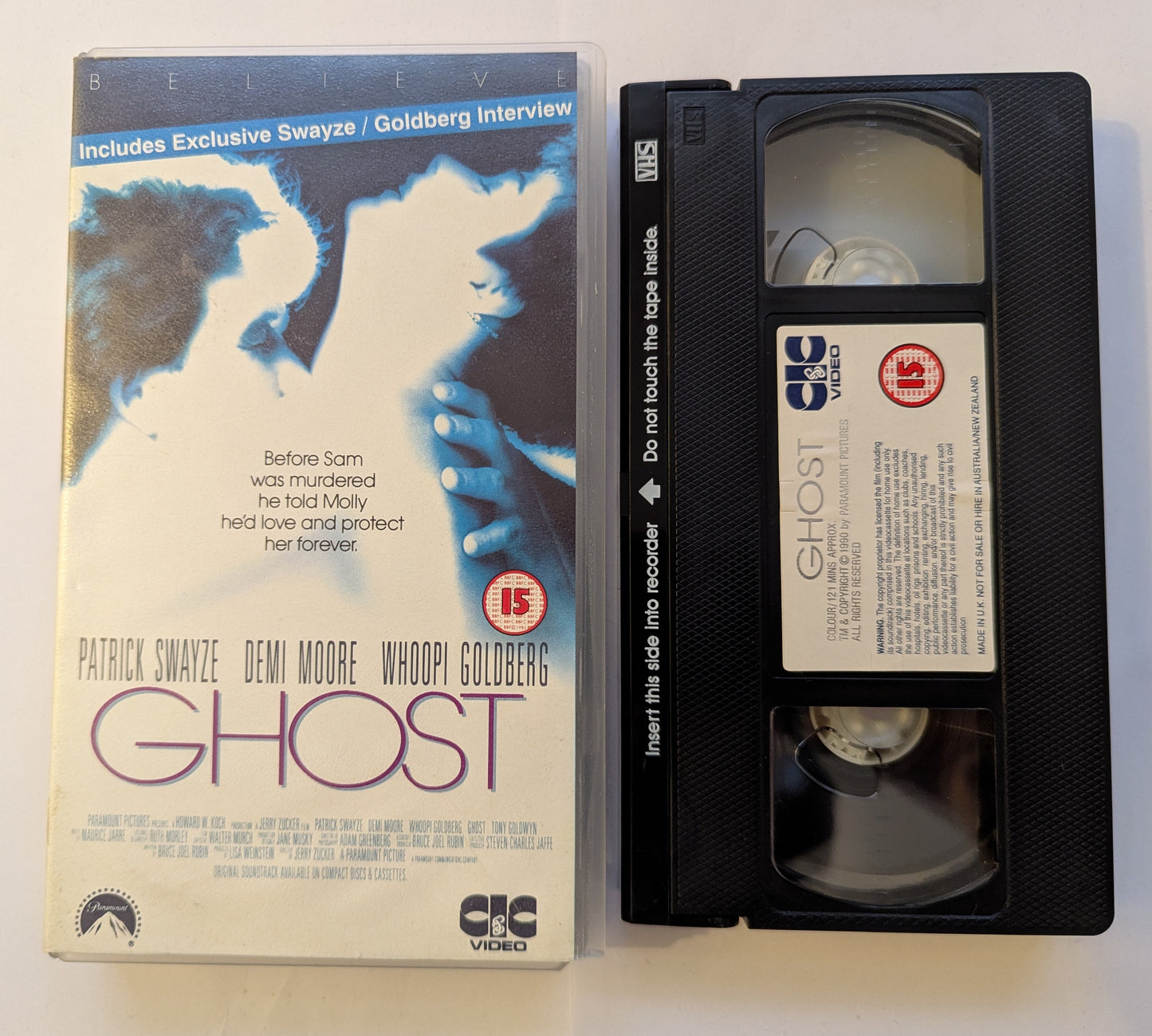 Ghost (1990) VHS Video CIC