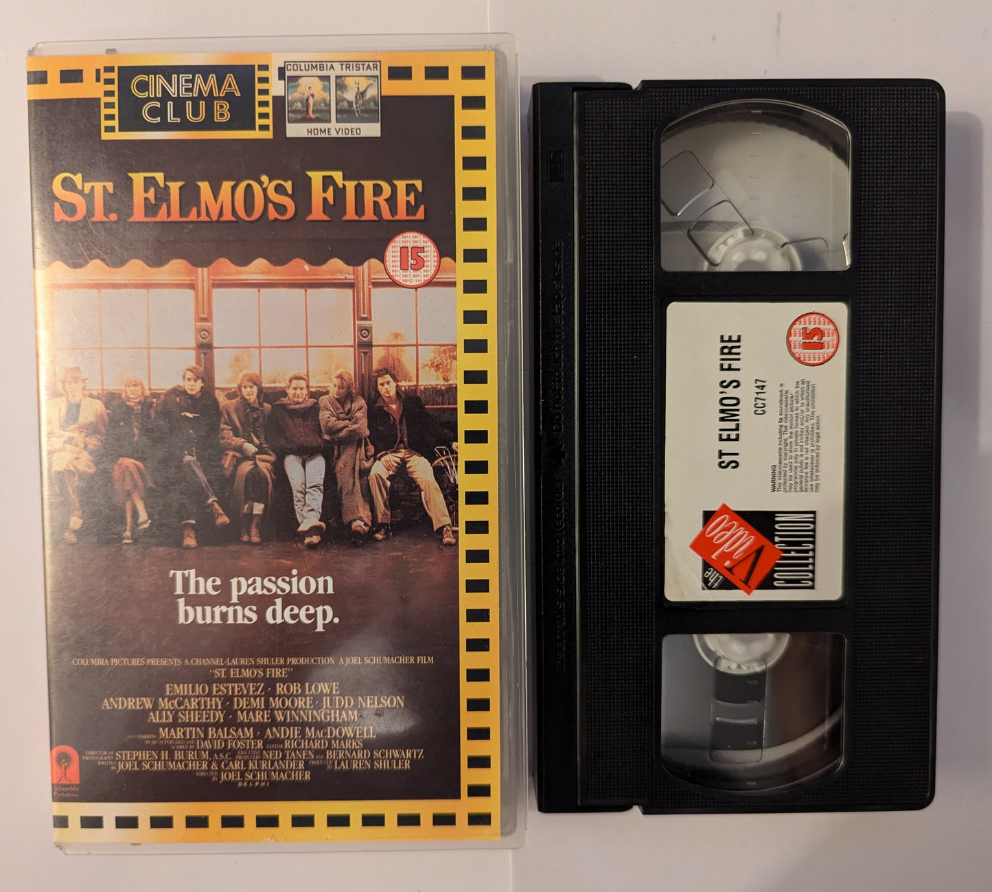 ST Elmo's Fire (1985) VHS Video Cinema Club