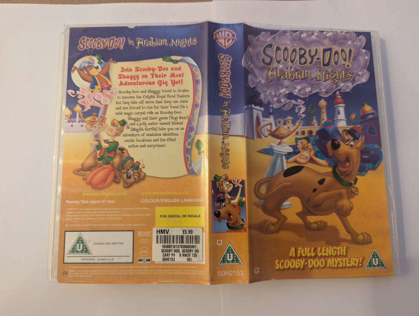 Scooby Doo Arabian Nights VHS Video