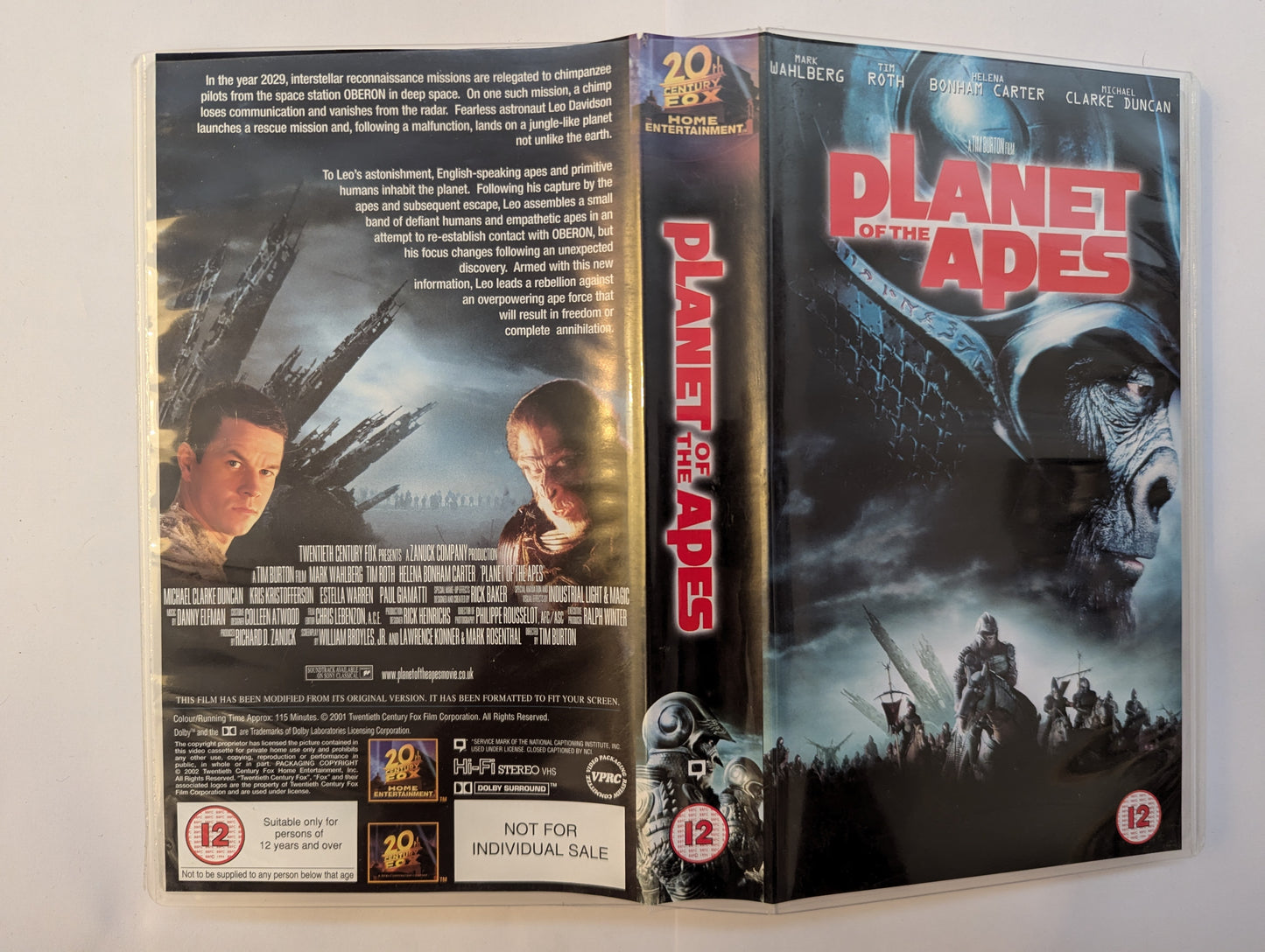 Planet Of The Apes (2001) VHS Video *Sealed*