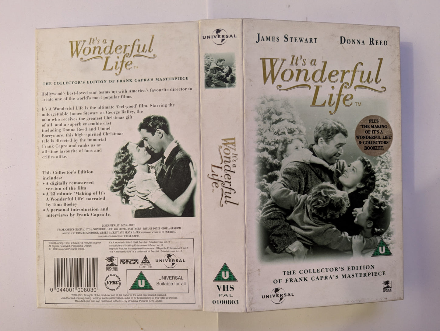 It's A Wonderful Life (1946) VHS Video