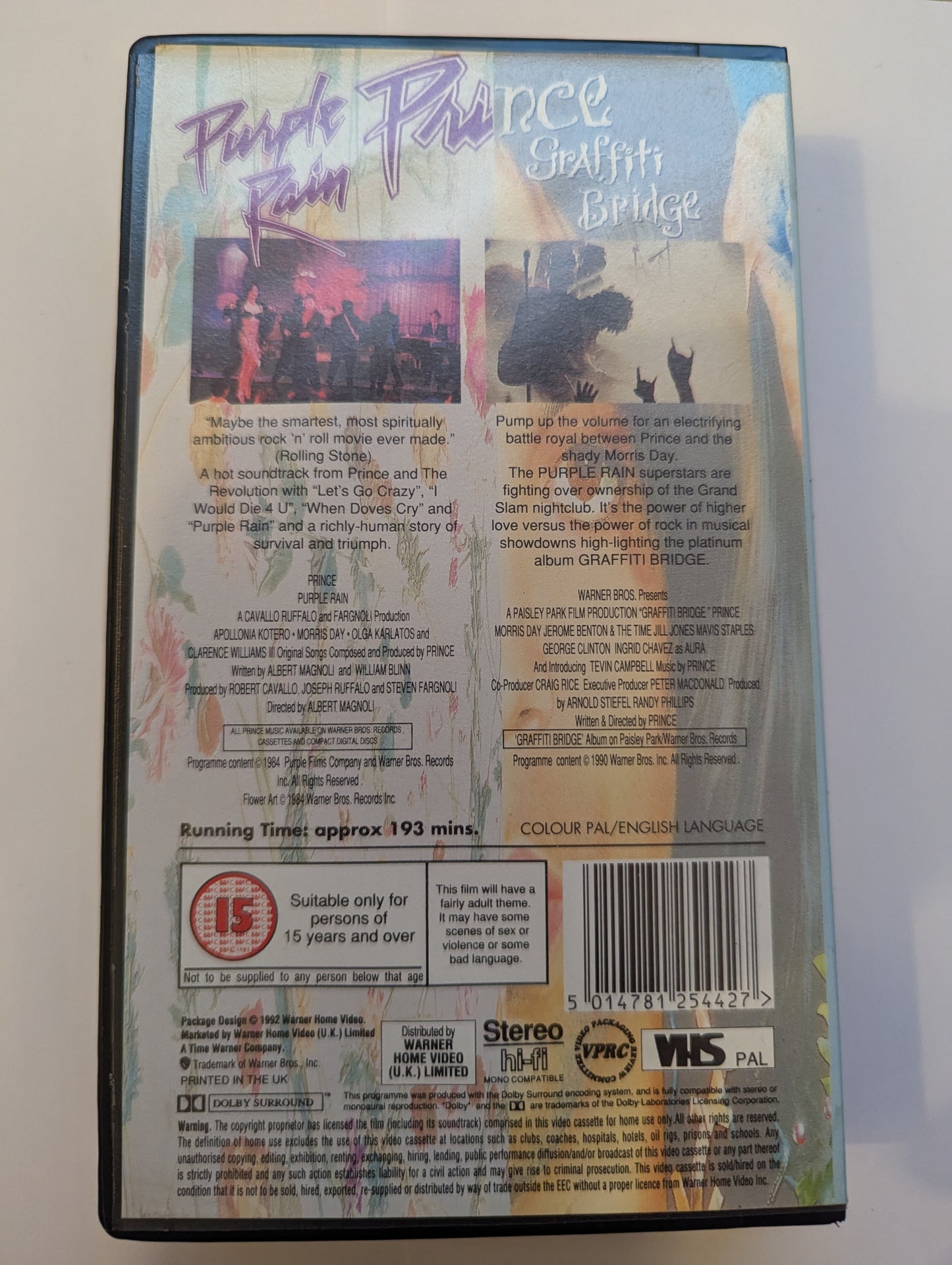 Purple Rain / Graffiti Bridge VHS Video