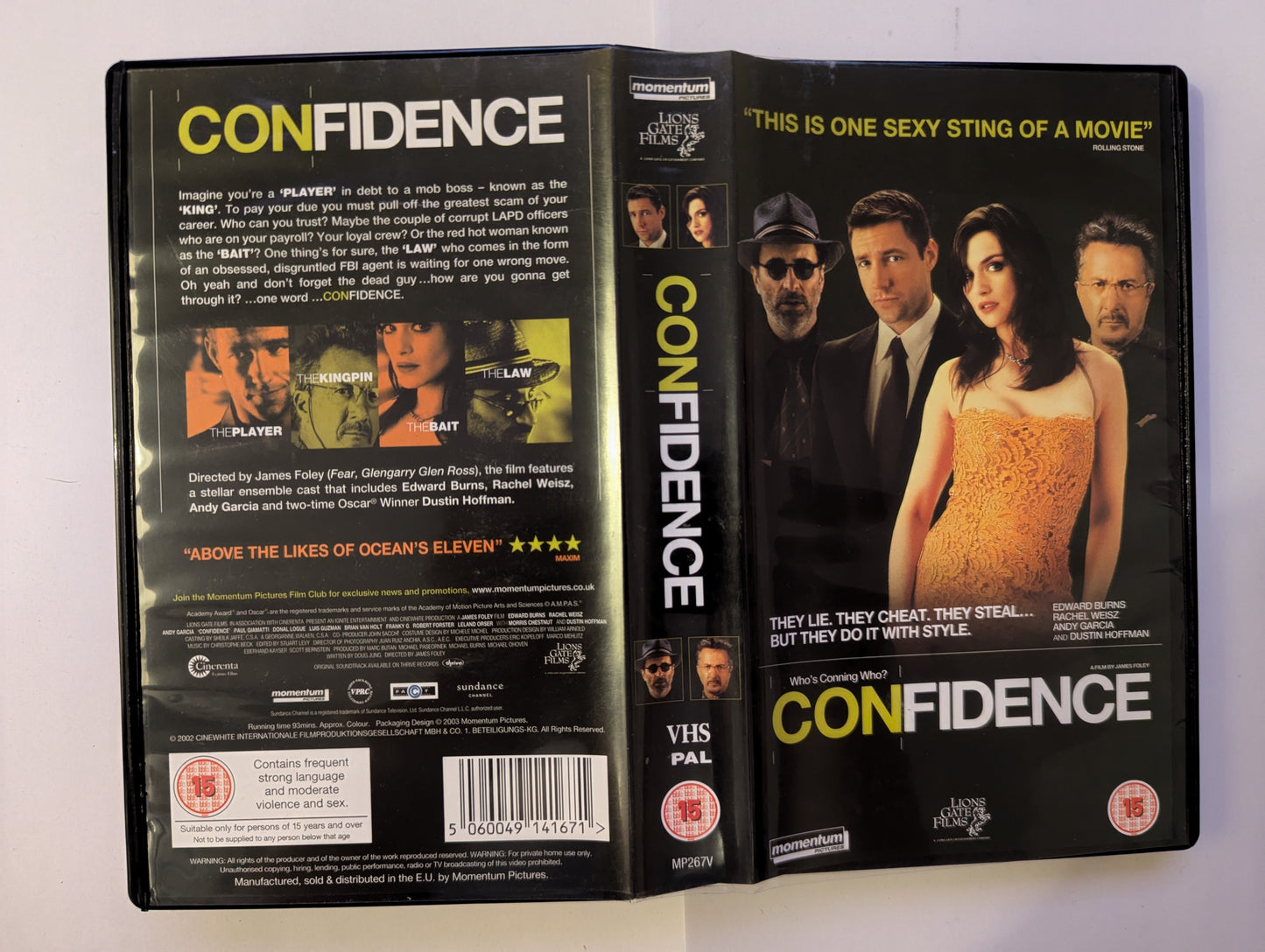 Confidence (2003) VHS Video *Sealed*