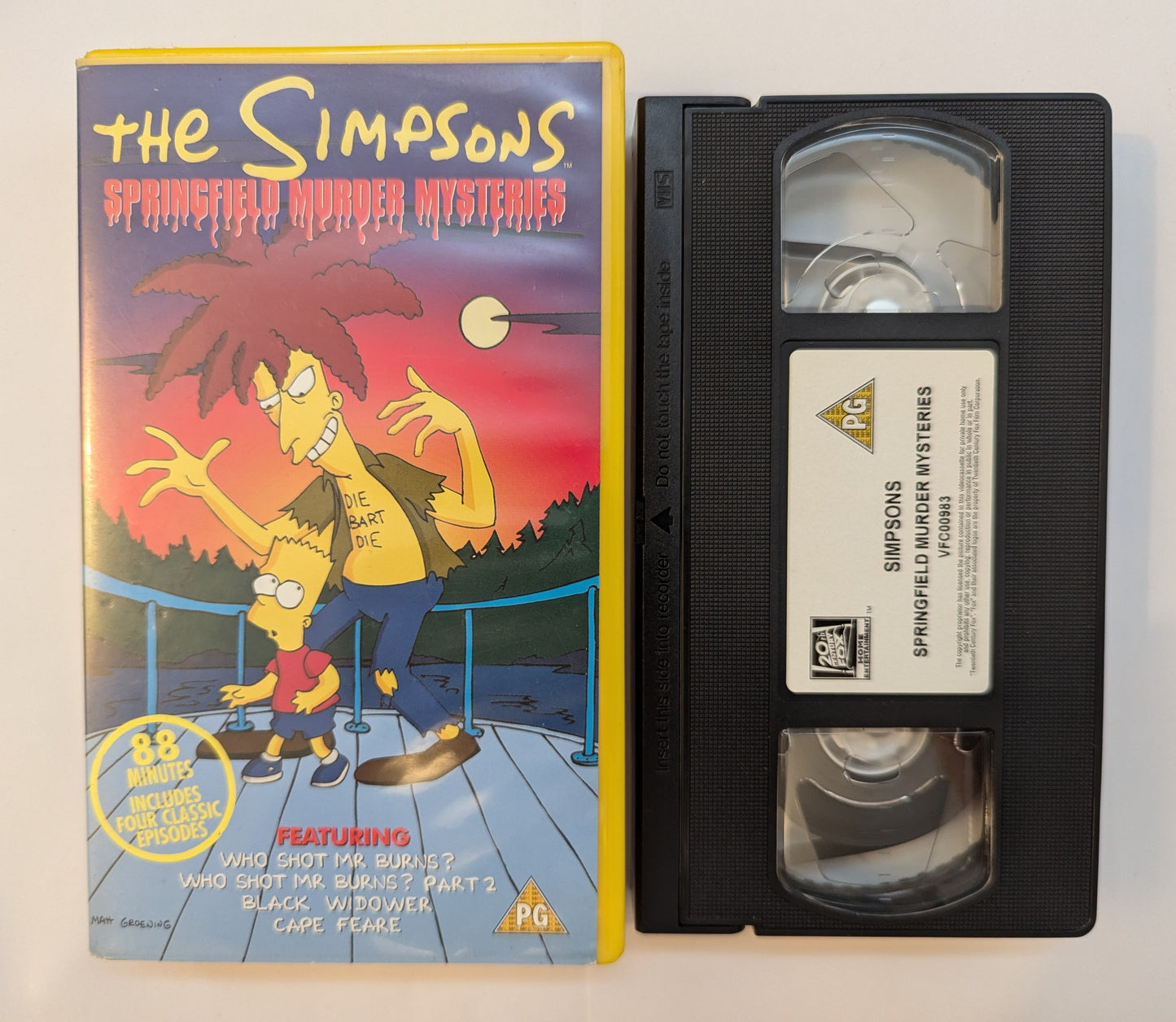 The Simpsons Springfield Murder Mysteries VHS Video