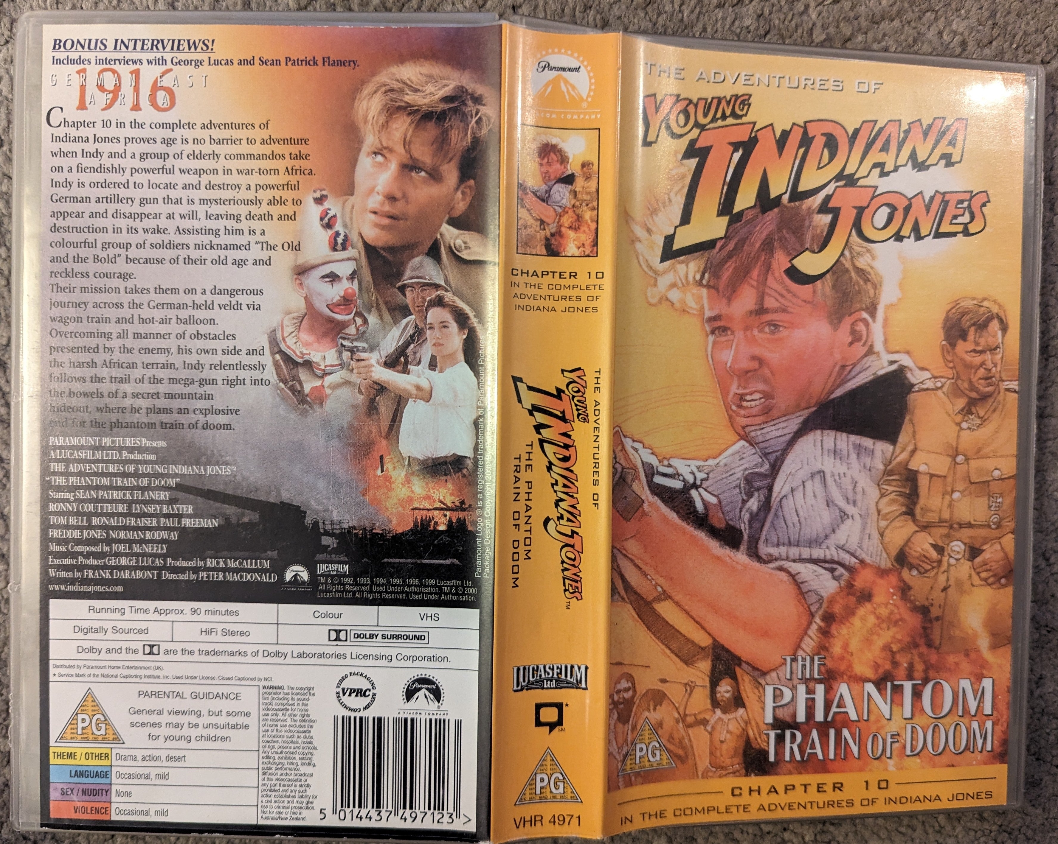 Young Indiana Jones The Phantom Train Of Doom VHS Video *Sealed* – Flippin  Retro Video Shop