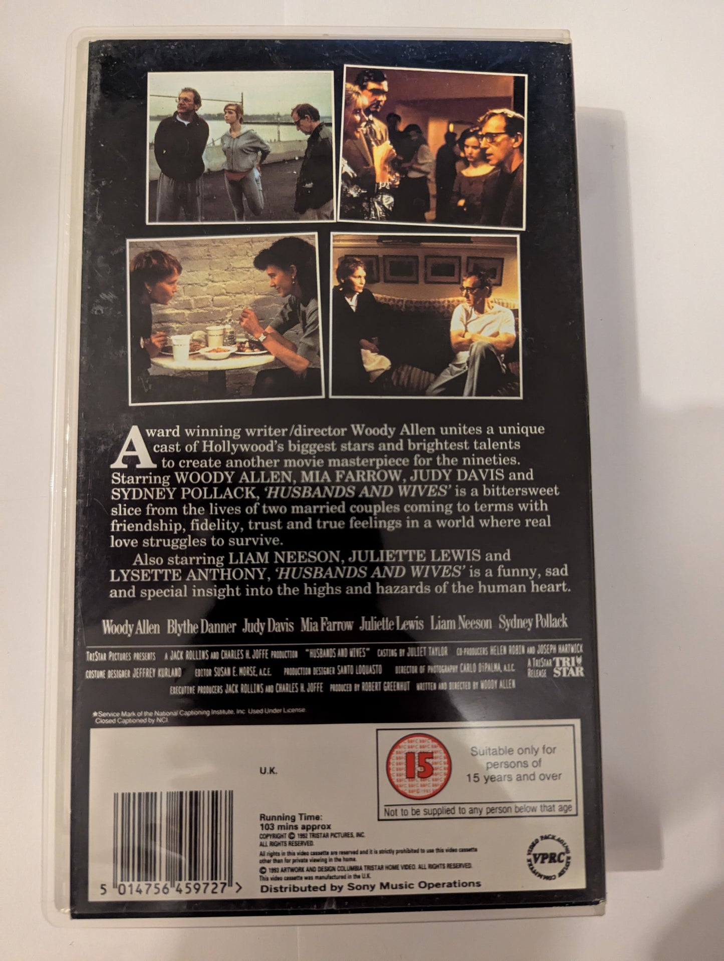 Husbands and Wives (1992) VHS Video