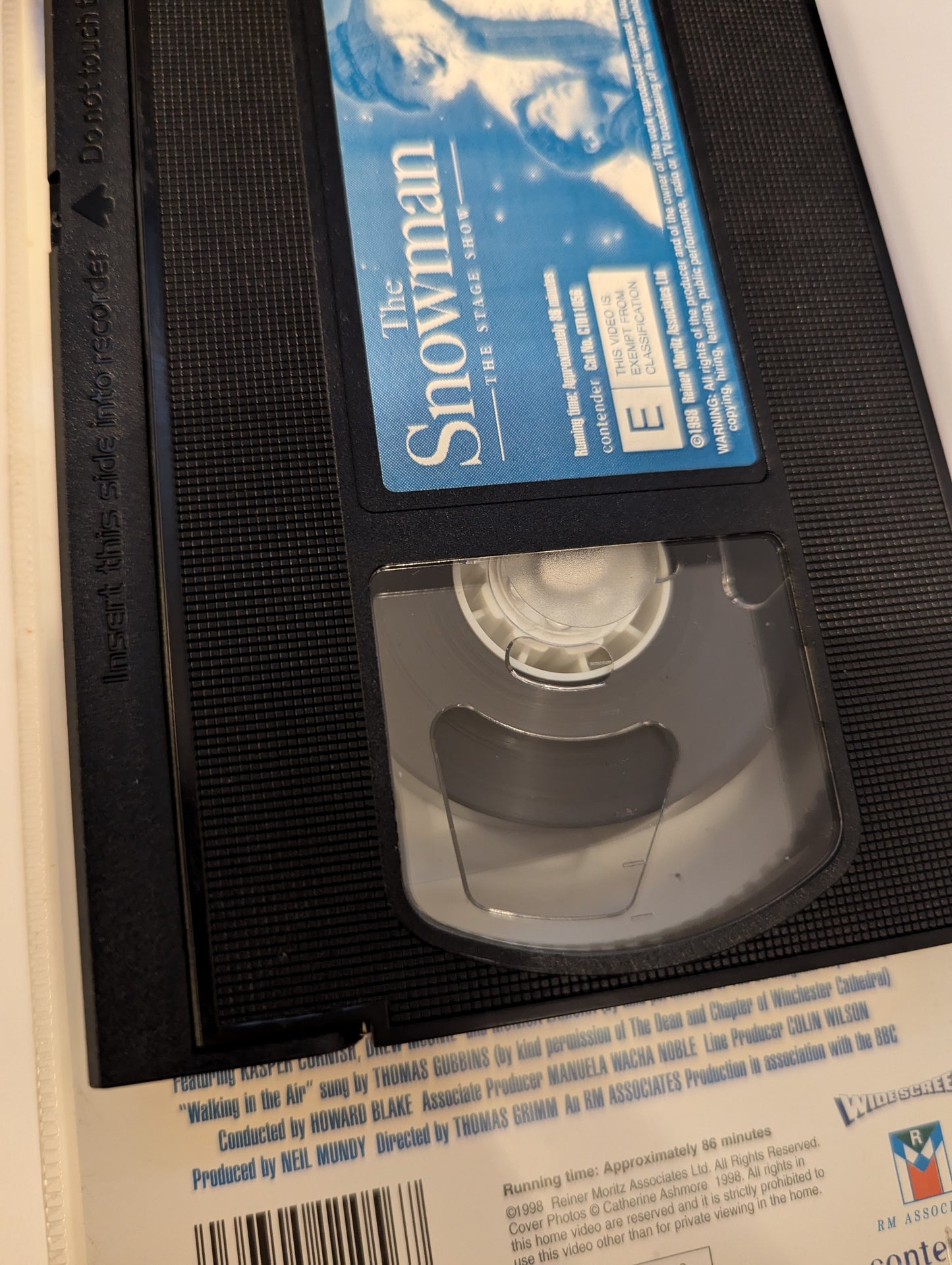 The Snowman Stage Show VHS Video