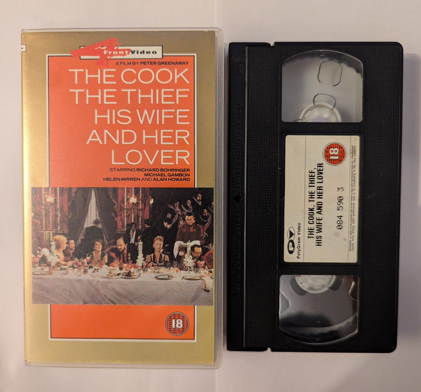 The Cook, The Theif, His Wife, Her Lover  (1989) VHS Video