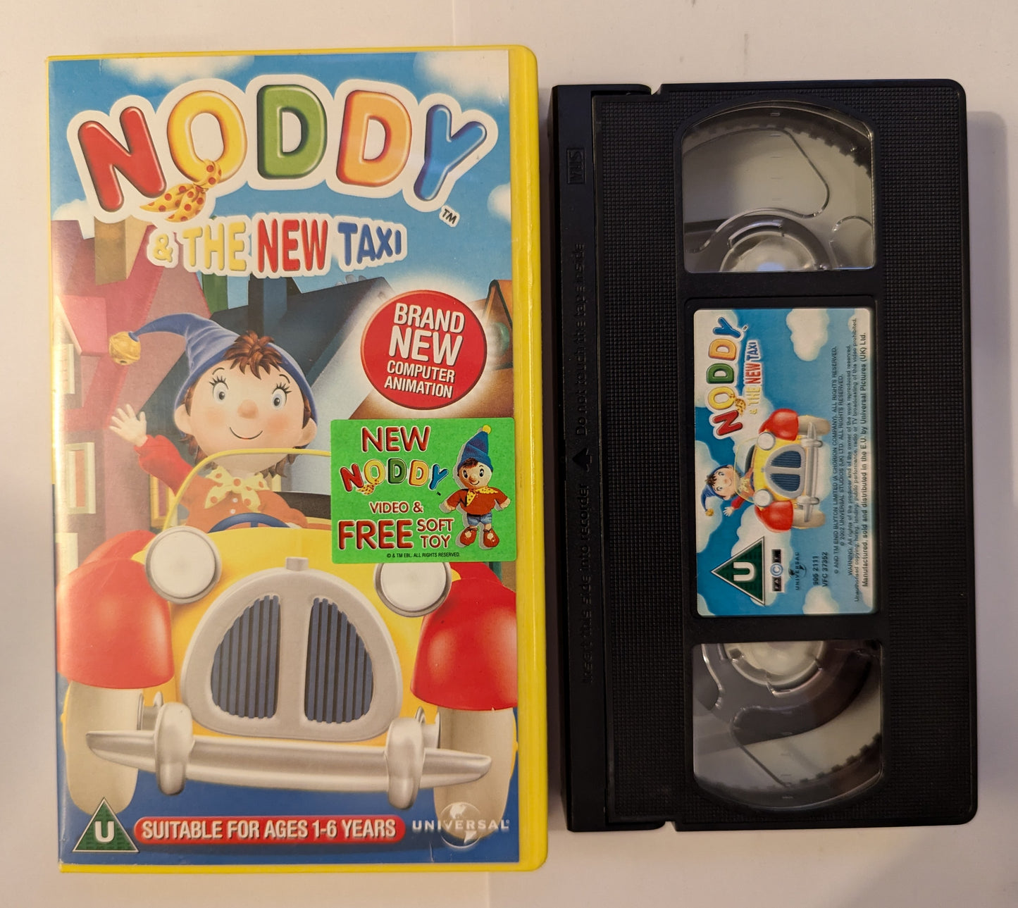 Noddy The New Taxi VHS Video Yellow Case