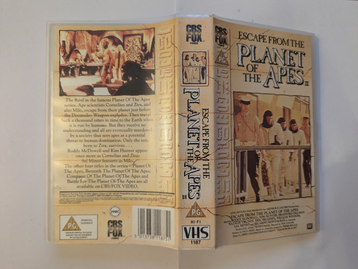 Escape From The Planet Of The Apes (1971) VHS Video