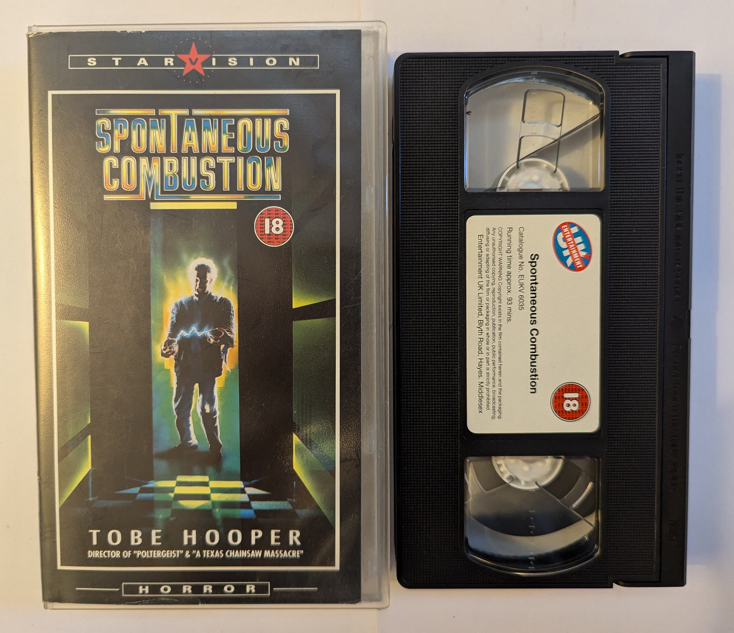 Spontaneous Combustion (1990) VHS Video