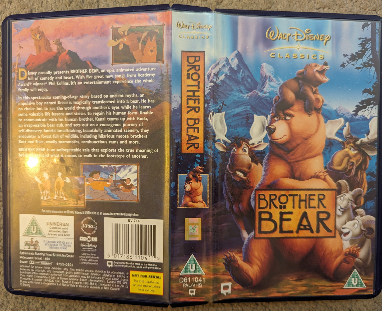 Brother Bear (2003) VHS Video