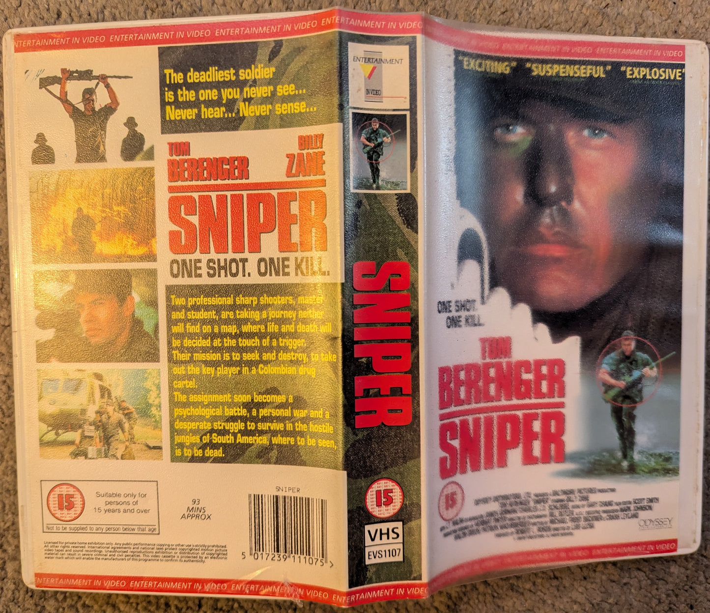 Sniper (1993) VHS Video