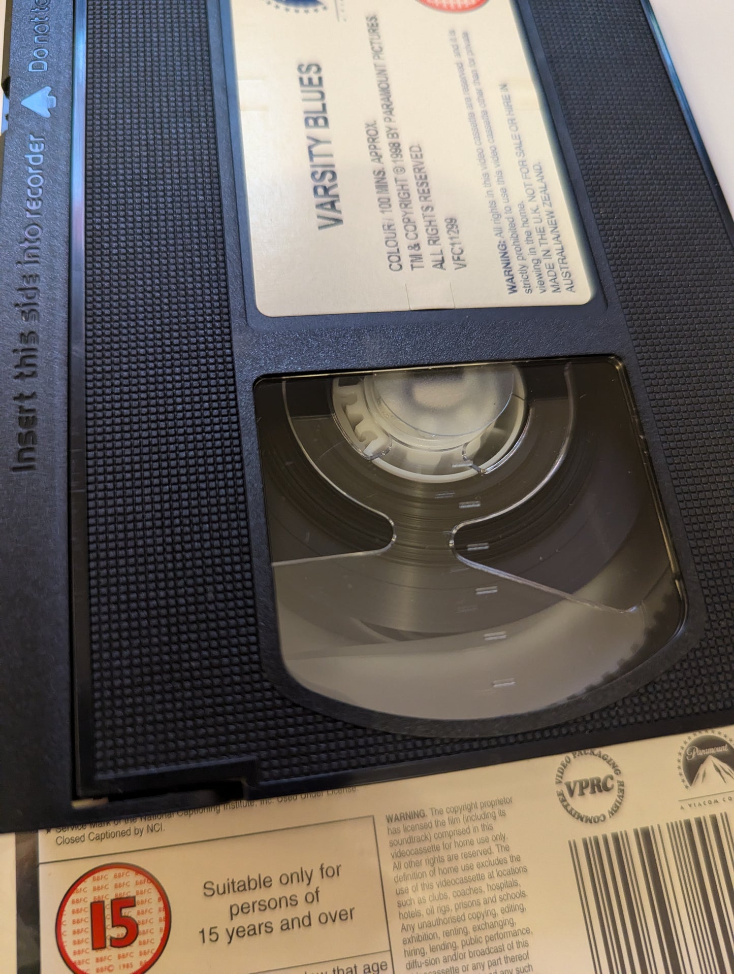 Varsity Blues (1999) VHS Video