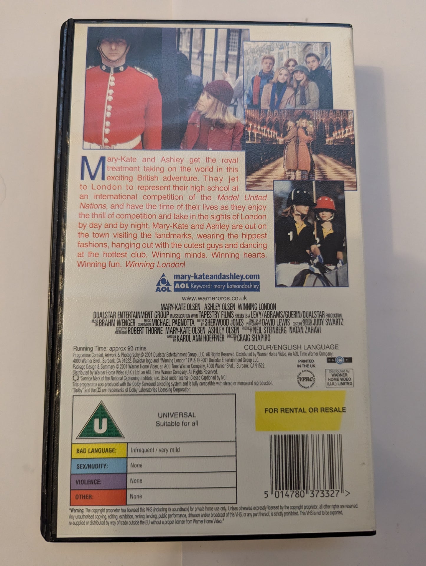 Winning London (2001) VHS Video