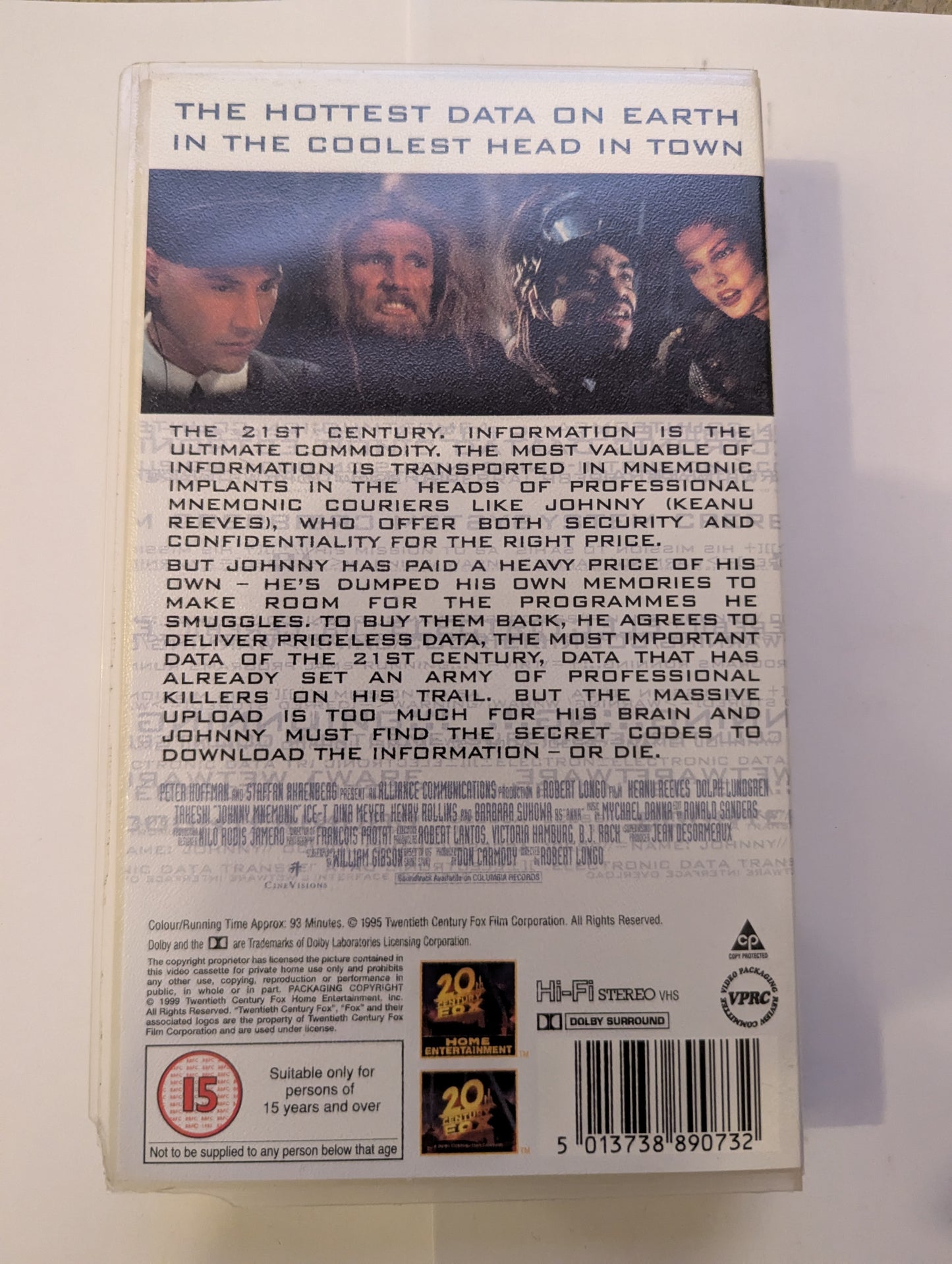 Johnny Mnemonic (1995) VHS Video