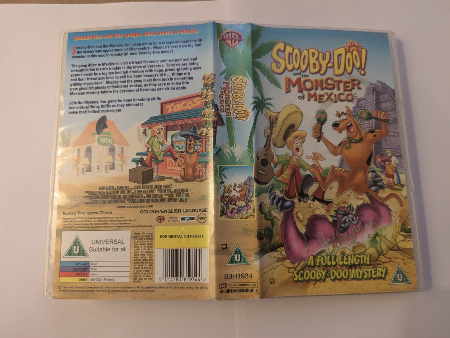 Scooby Doo Monsters Of Mexico VHS Video