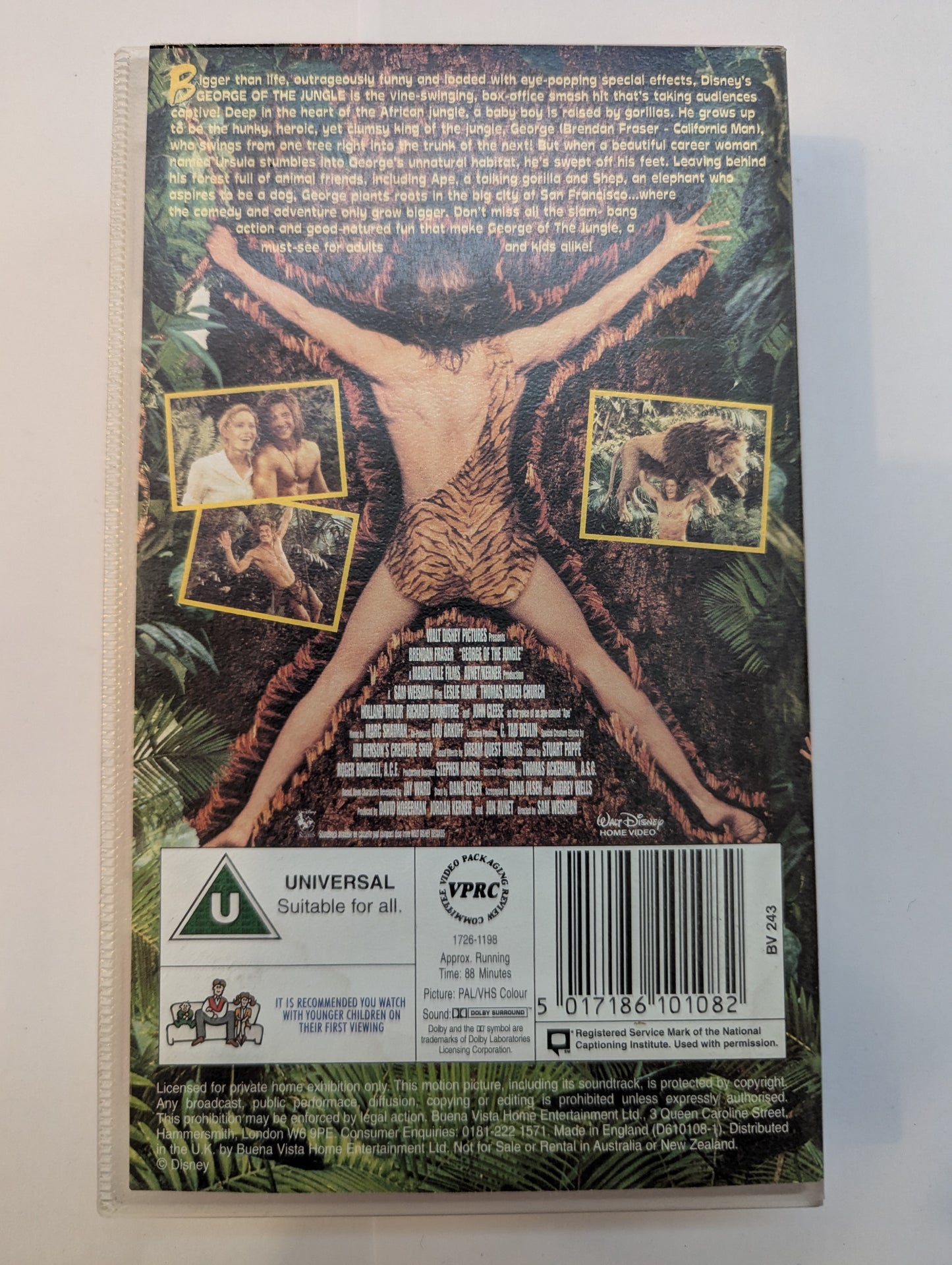 George Of The Jungle (1997) VHS Video