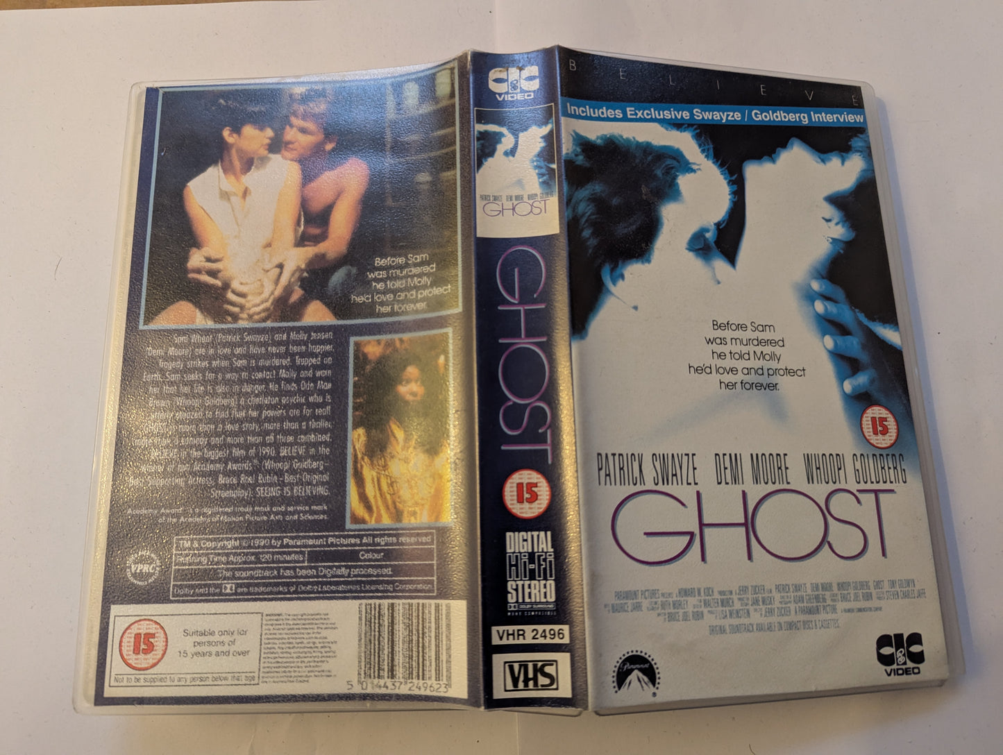 Ghost (1990) VHS Video CIC