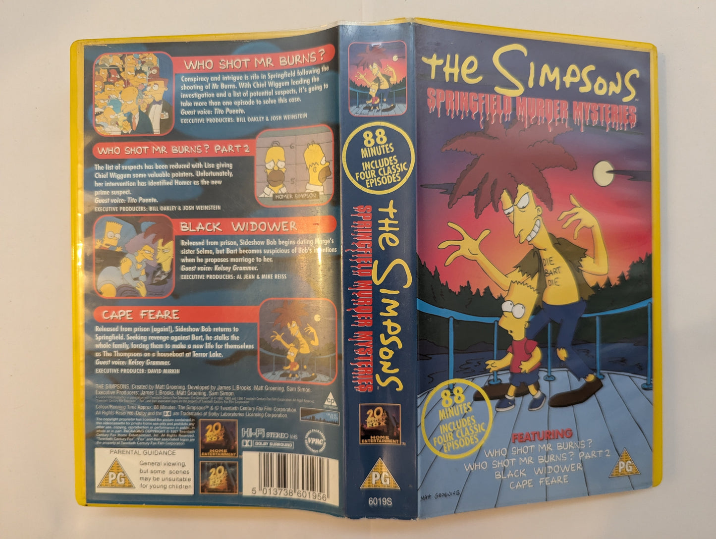 The Simpsons Springfield Murder Mysteries VHS Video