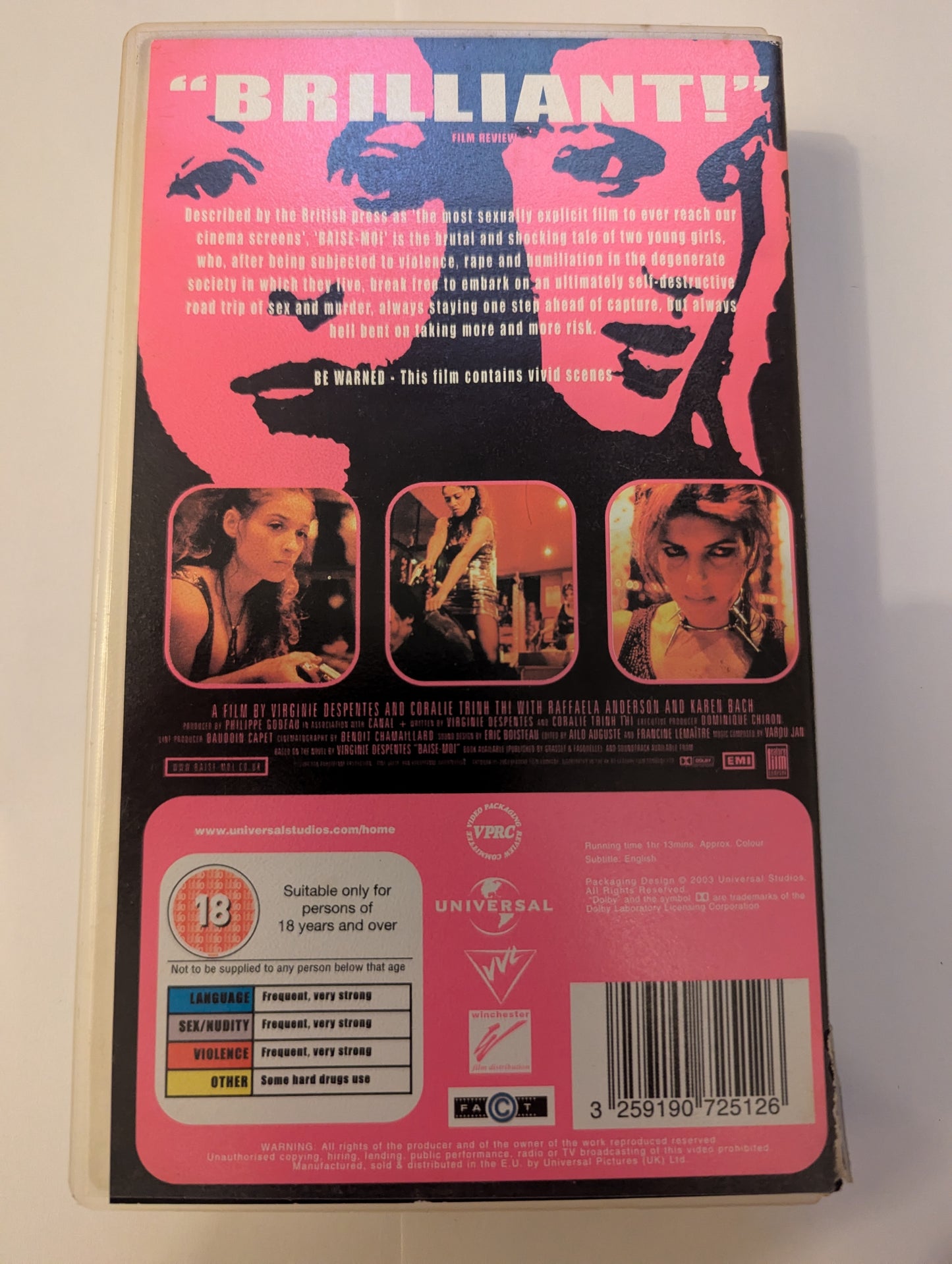 Baise Moi (2000) VHS Video