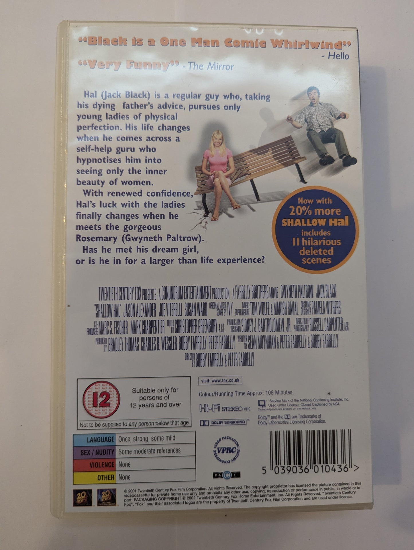 Shallow Hall (2001) VHS Video