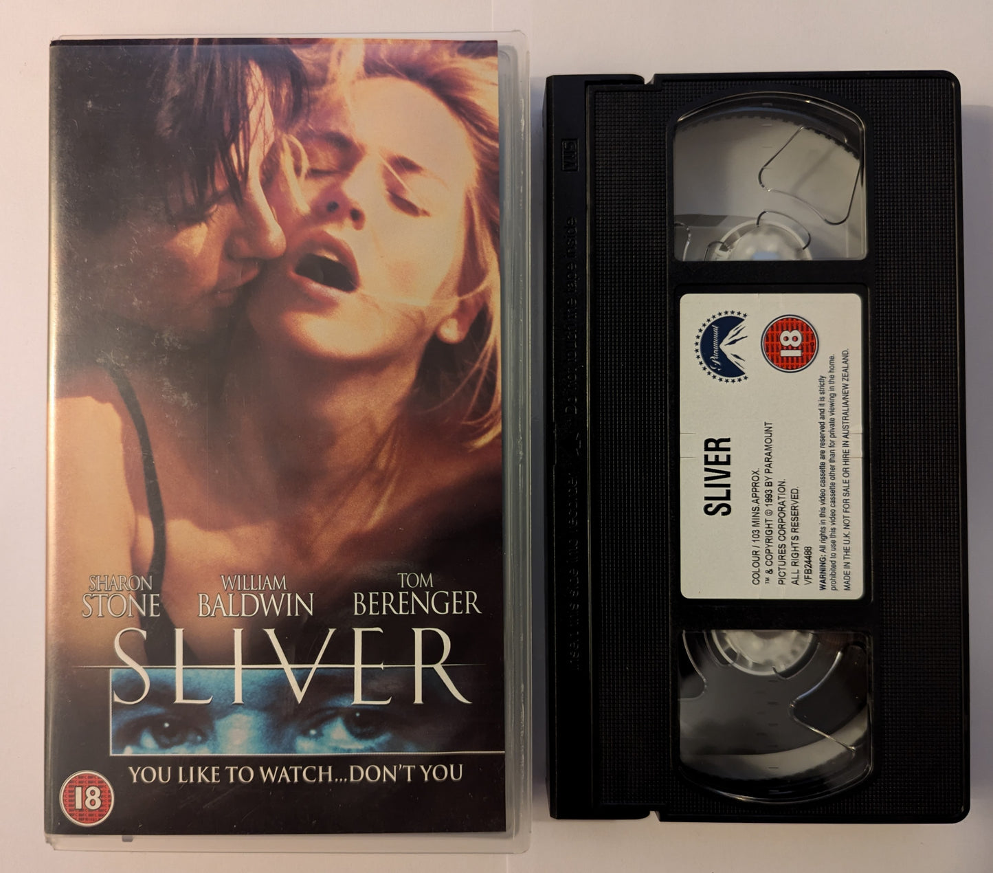 Sliver (1993) VHS Video alt