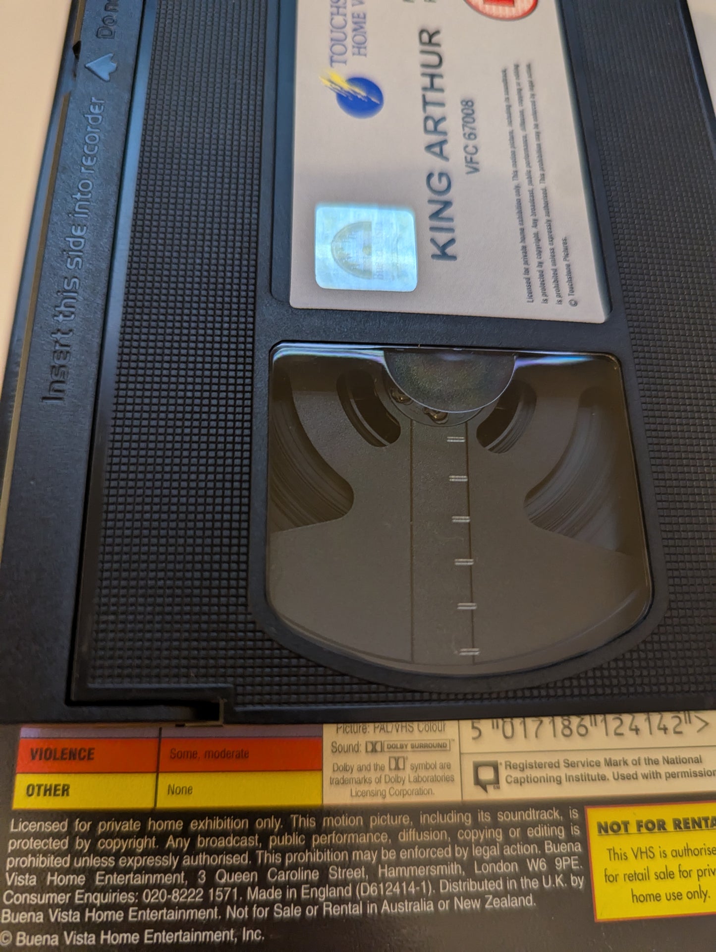 King Arthur (2004) VHS Video