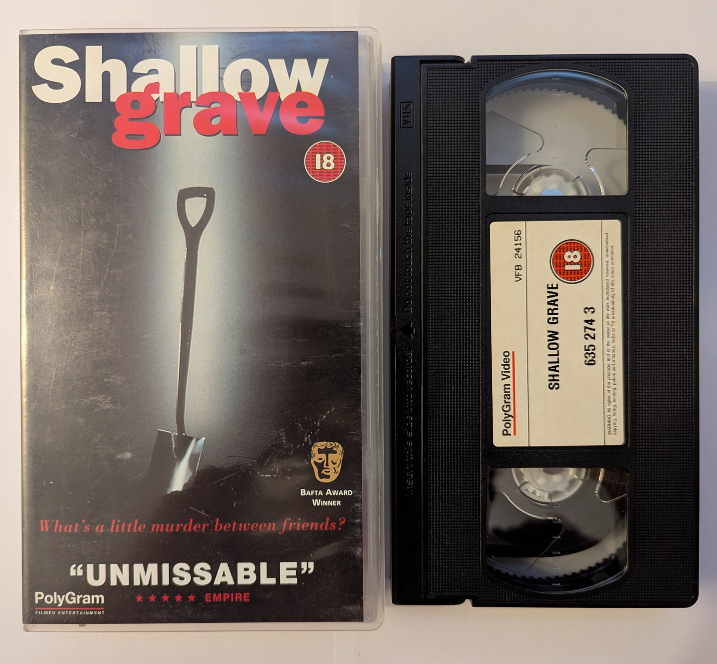 Shallow Grave (1994) VHS Video