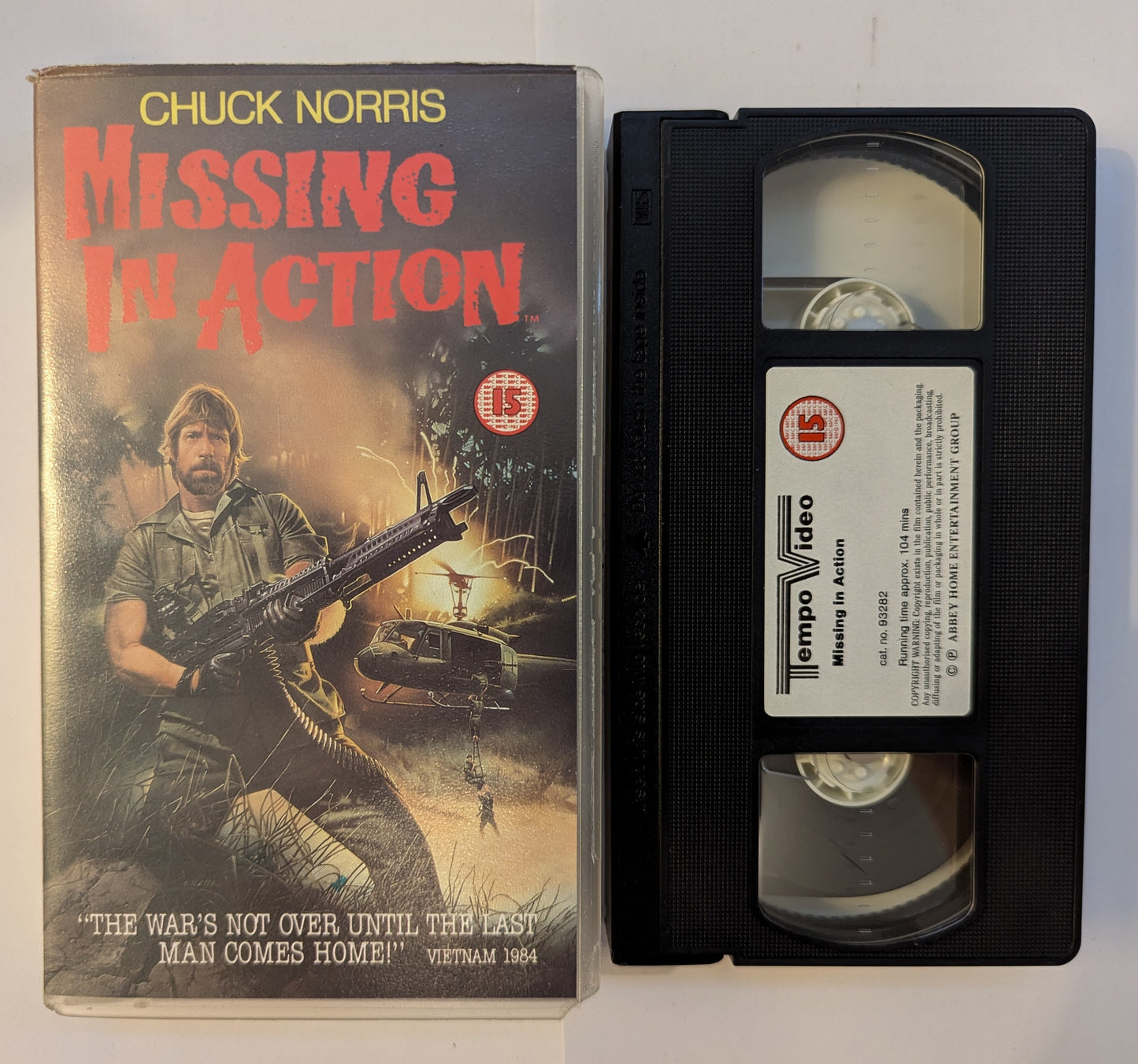 Missing In Action (1984) VHS Video