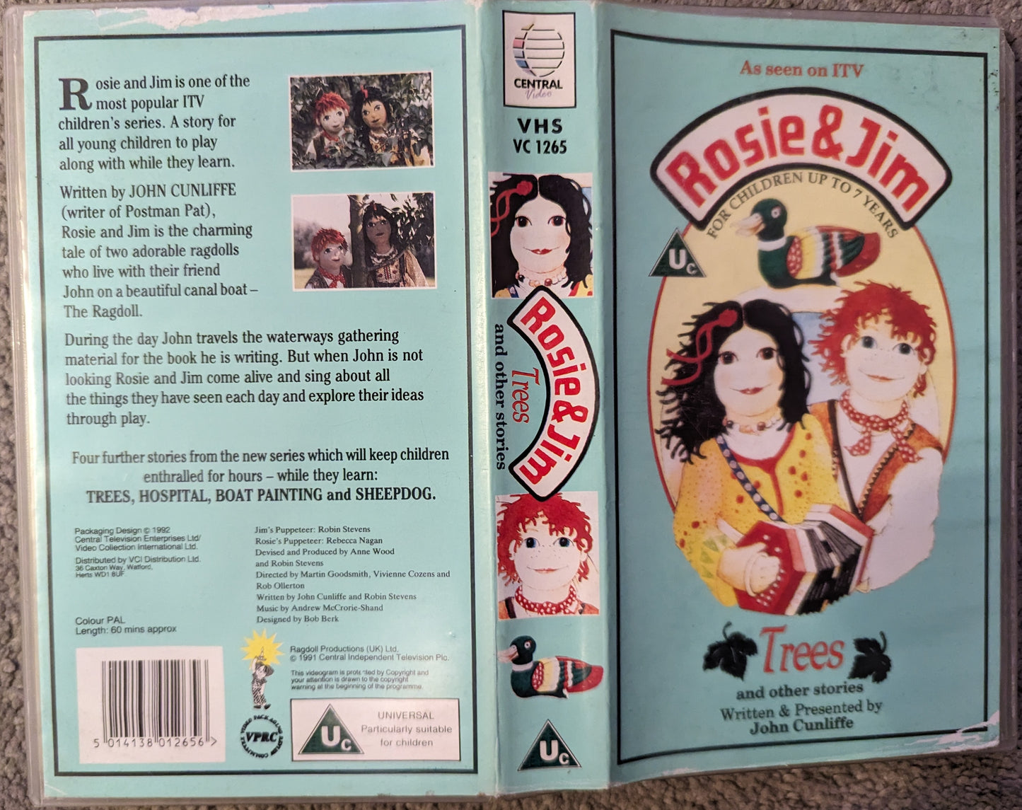 Rosie & Jim Trees VHS Video