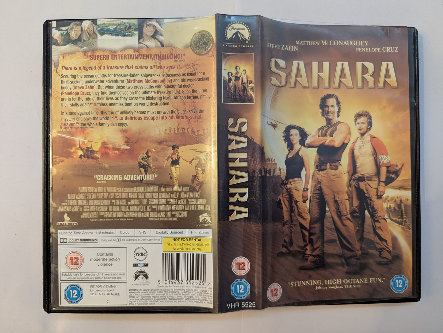 Sahara (2005) VHS Video