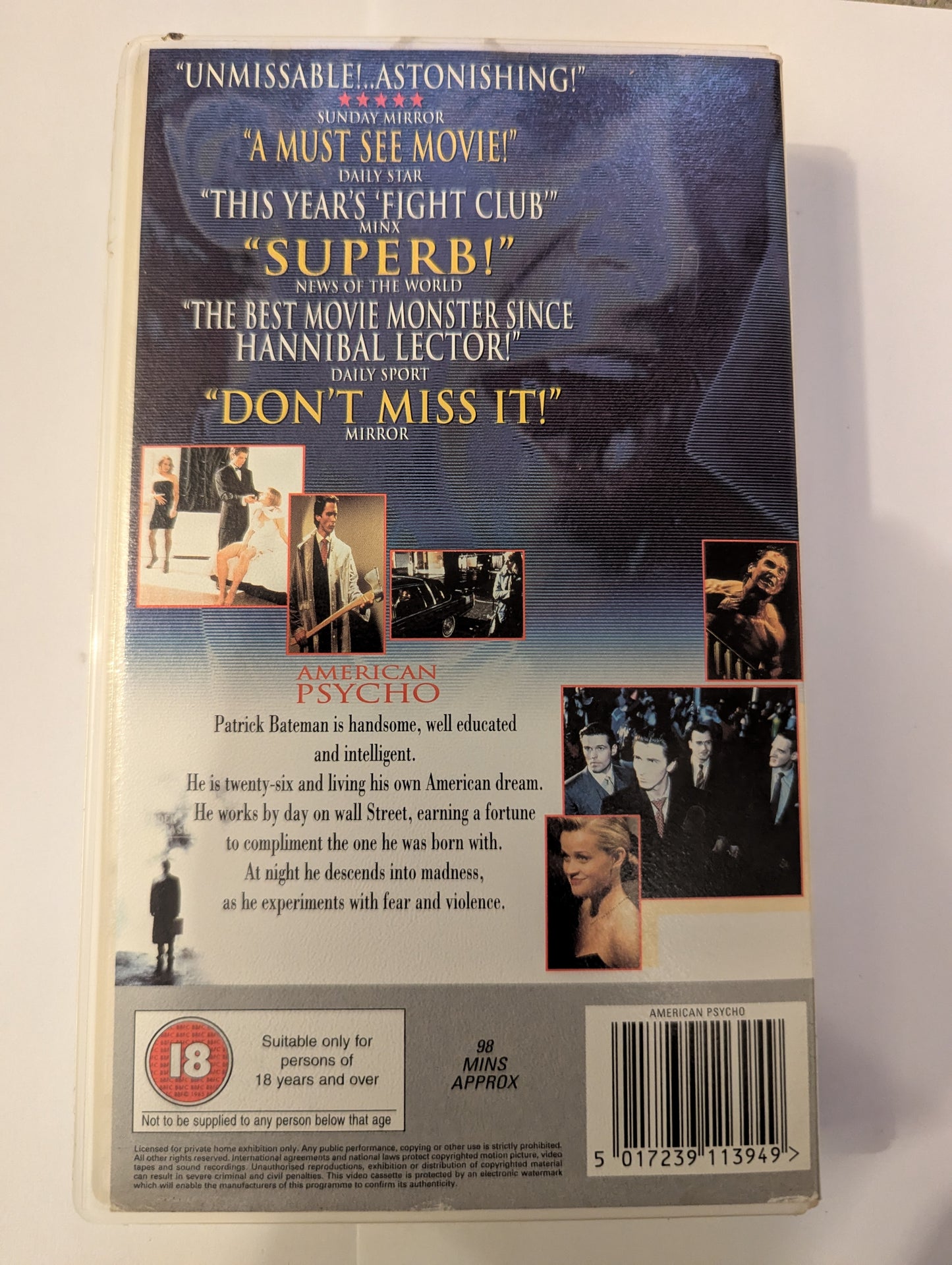 American Psycho (2000) VHS Video