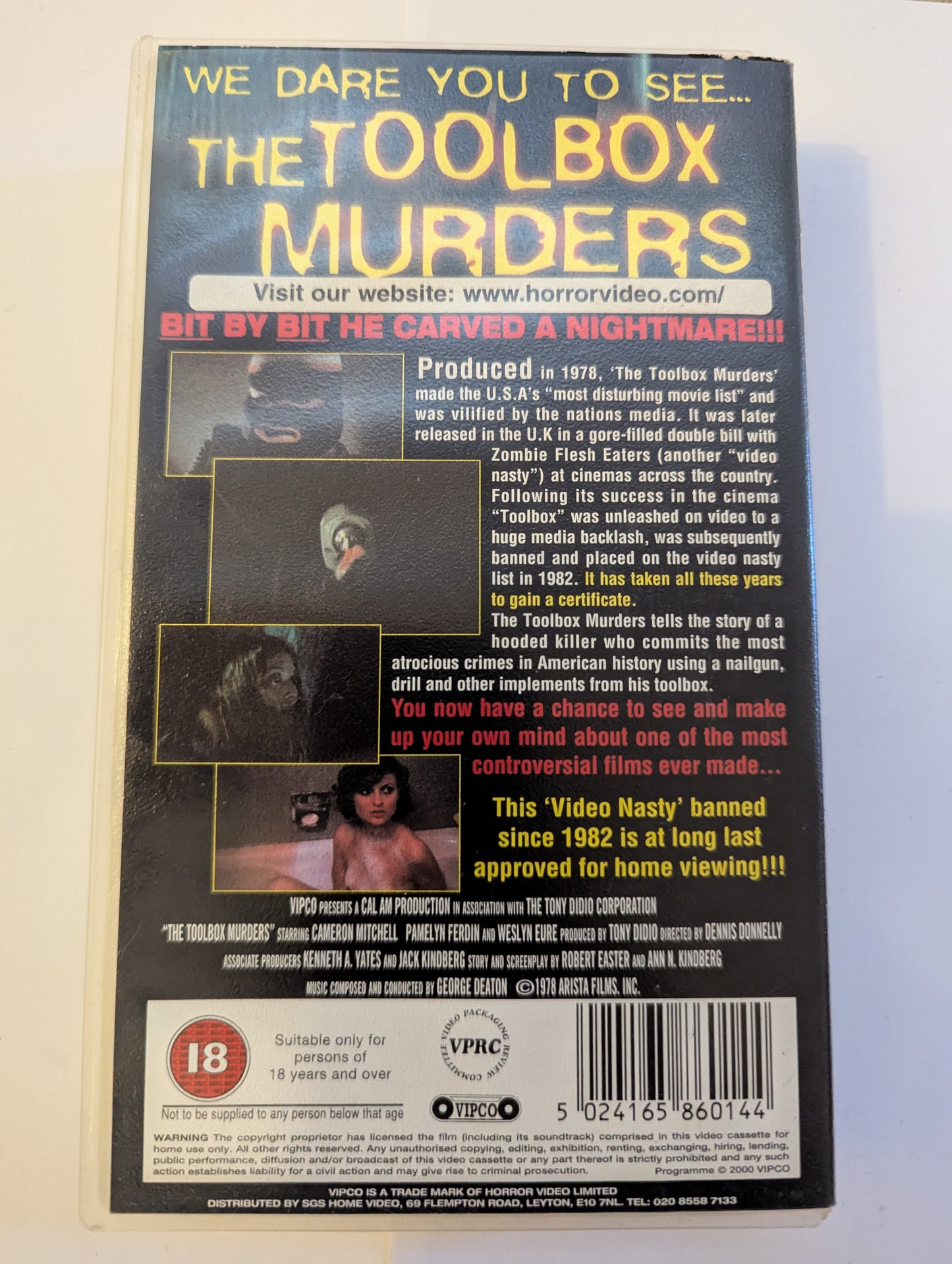 The Toolbox Murders (1978) VHS Video