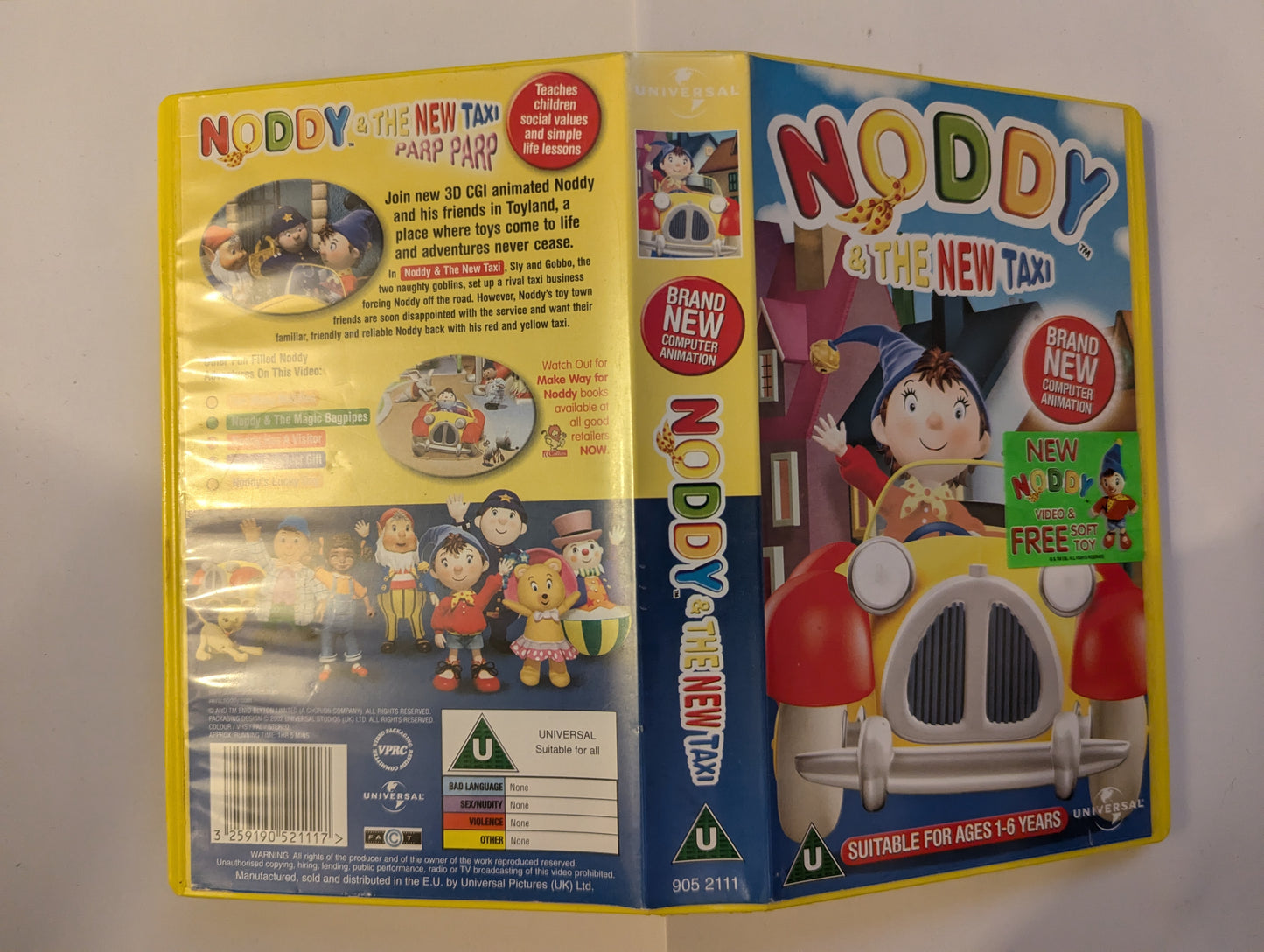 Noddy The New Taxi VHS Video Yellow Case