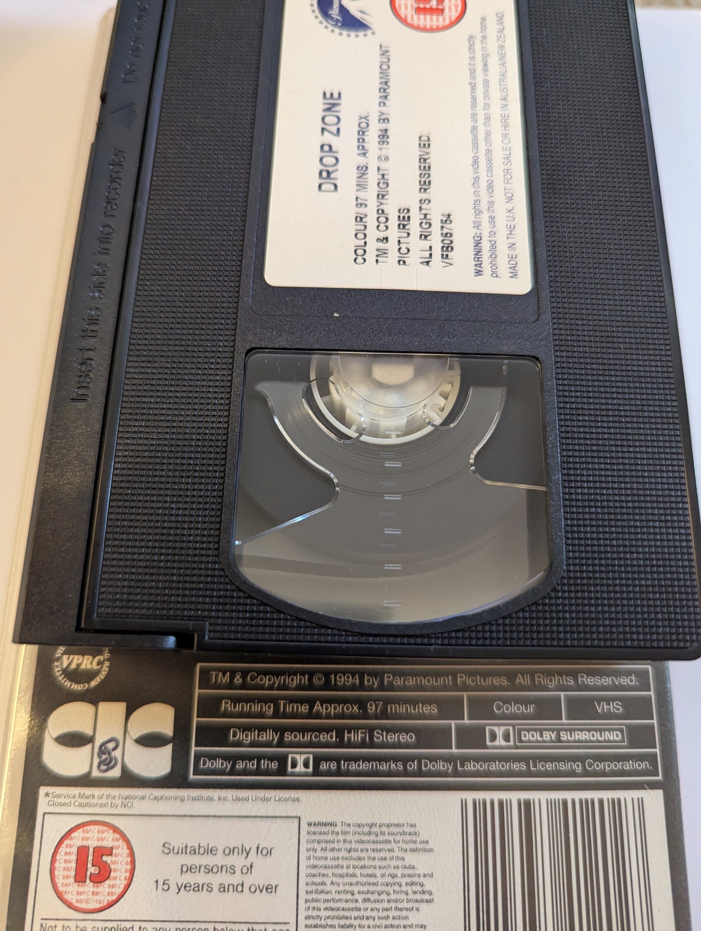 Drop Zone (1994) VHS Video