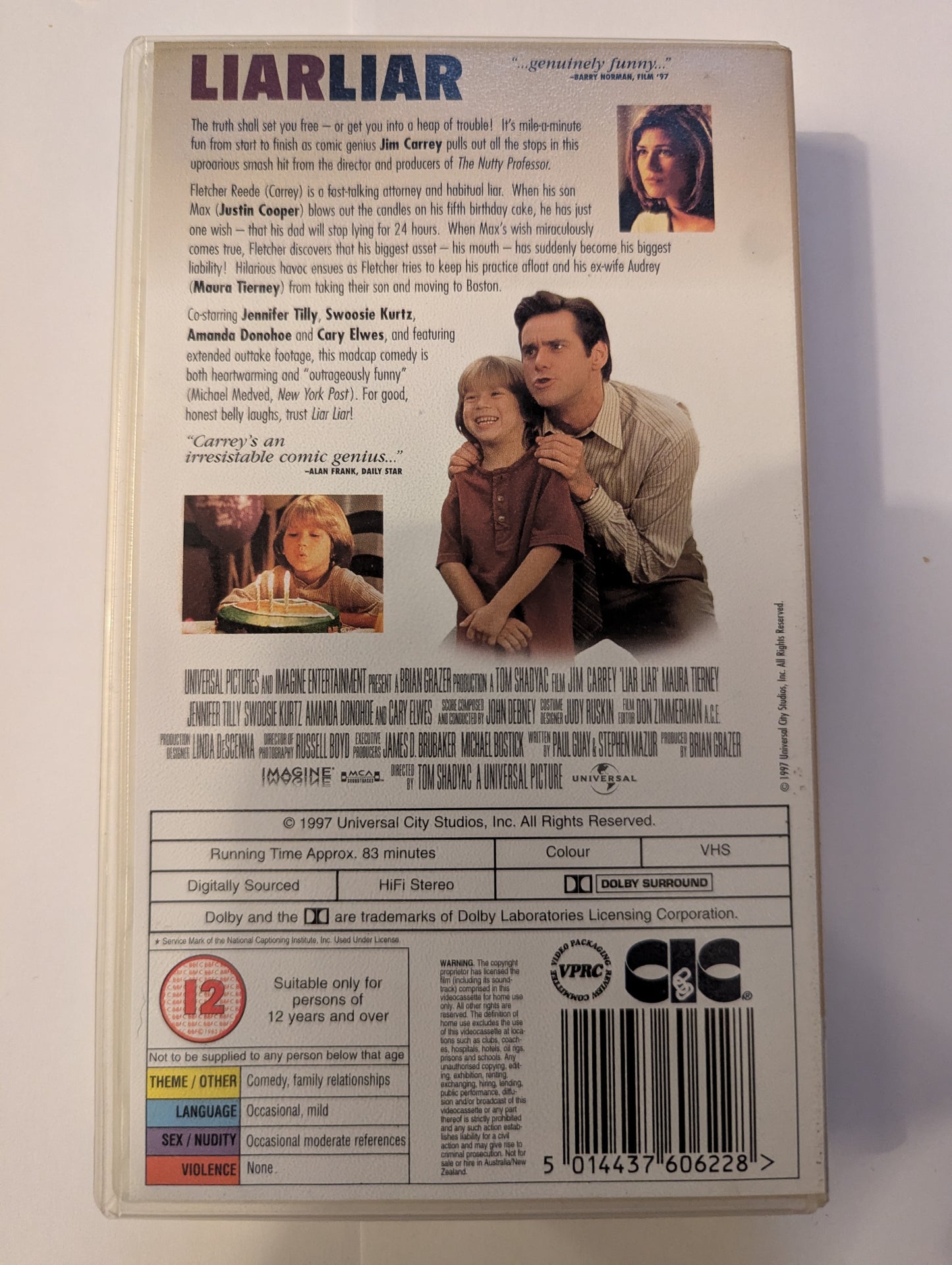 Liar Liar (1997) VHS Video