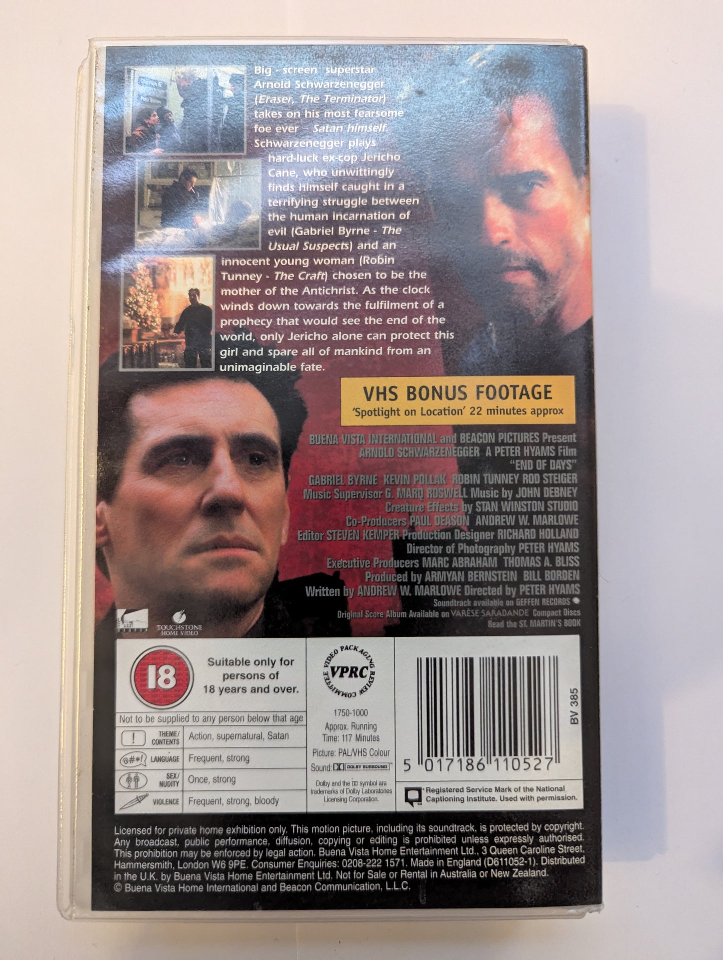 End Of Days (1999) VHS Video